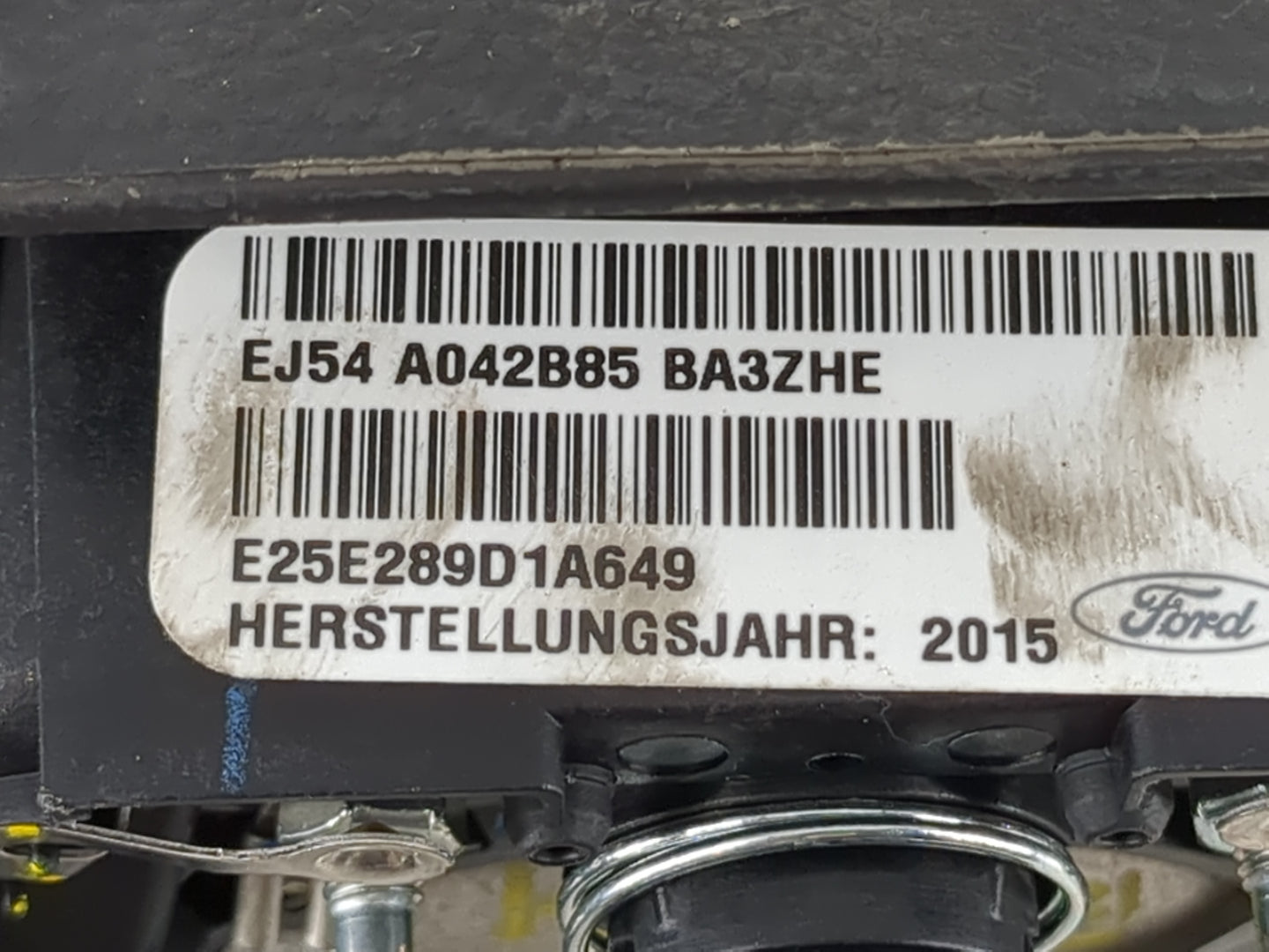 2015-2016 Ford Escape Air Bag Driver Left Steering Wheel Mounted P/N:EJ54 A042B85 BA3 Fits Fits 2015 2016 OEM Used Auto Part