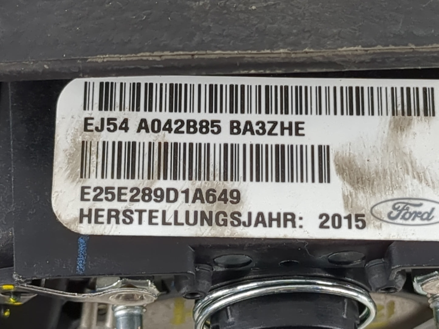 2015-2016 Ford Escape Air Bag Driver Left Steering Wheel Mounted P/N:EJ54 A042B85 BA3 Fits Fits 2015 2016 OEM Used Auto Part