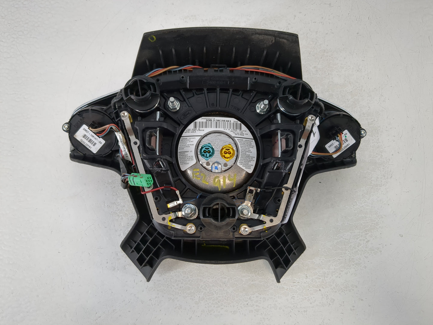 2015-2016 Ford Escape Air Bag Driver Left Steering Wheel Mounted P/N:EJ54 A042B85 BA3 Fits Fits 2015 2016 OEM Used Auto Part