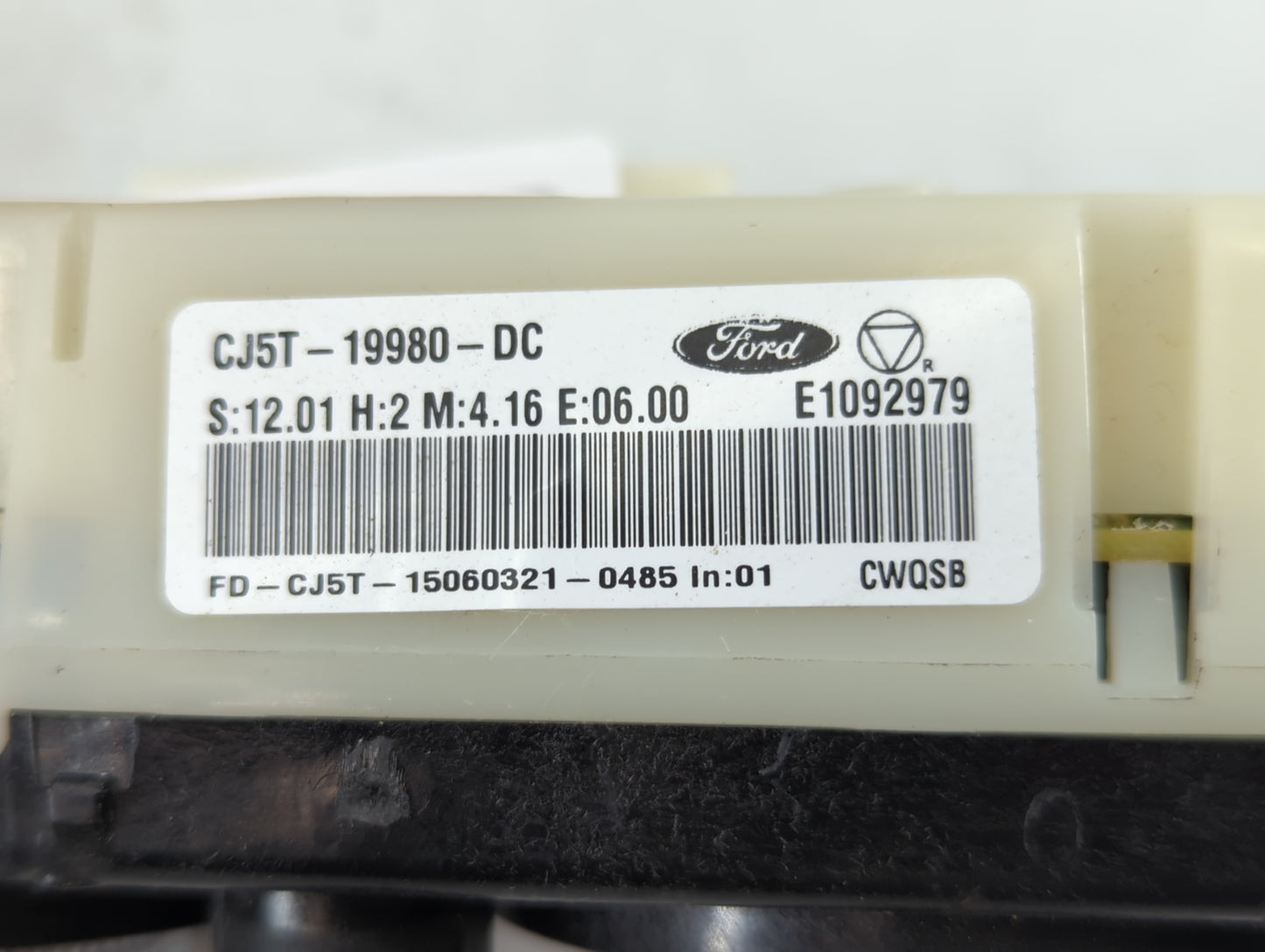 2013-2016 Ford Escape Climate Control Module Temperature AC/Heater Replacement P/N:CJ5T-19980-DC Fits Fits 2013 2014 2015 20