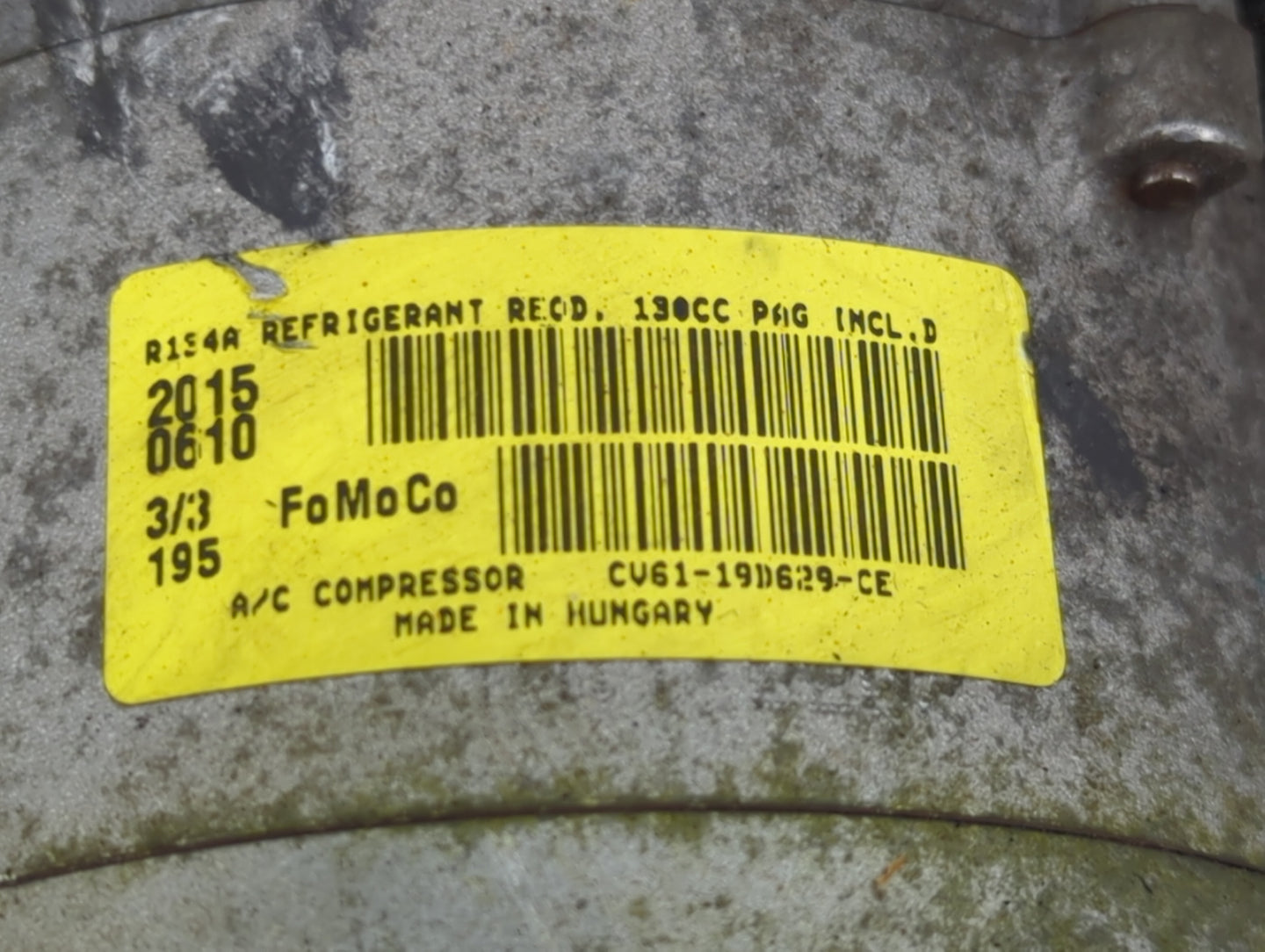 2013-2016 Ford Escape Air Conditioning A/c Ac Compressor Oem 1233975 - Oemusedautoparts1.com