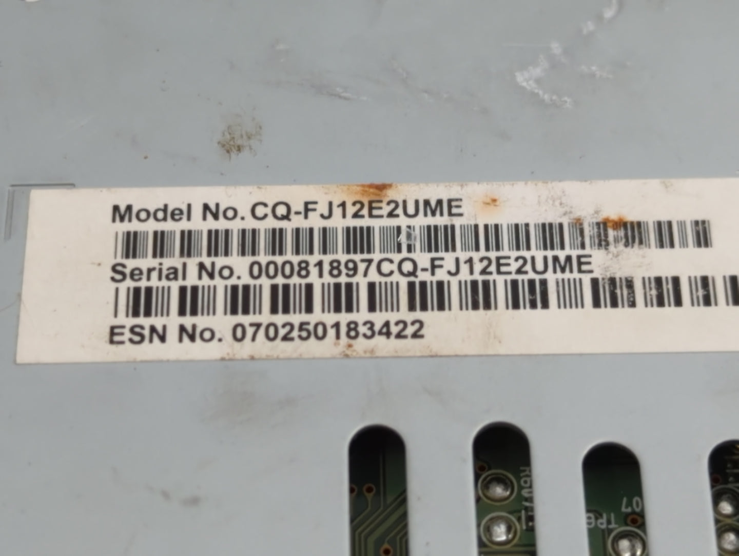 2016 Ford Escape Radio AM FM Cd Player Receiver Replacement P/N:CQ-FJ12E2UME Fits OEM Used Auto Parts - Oemusedautoparts1.co