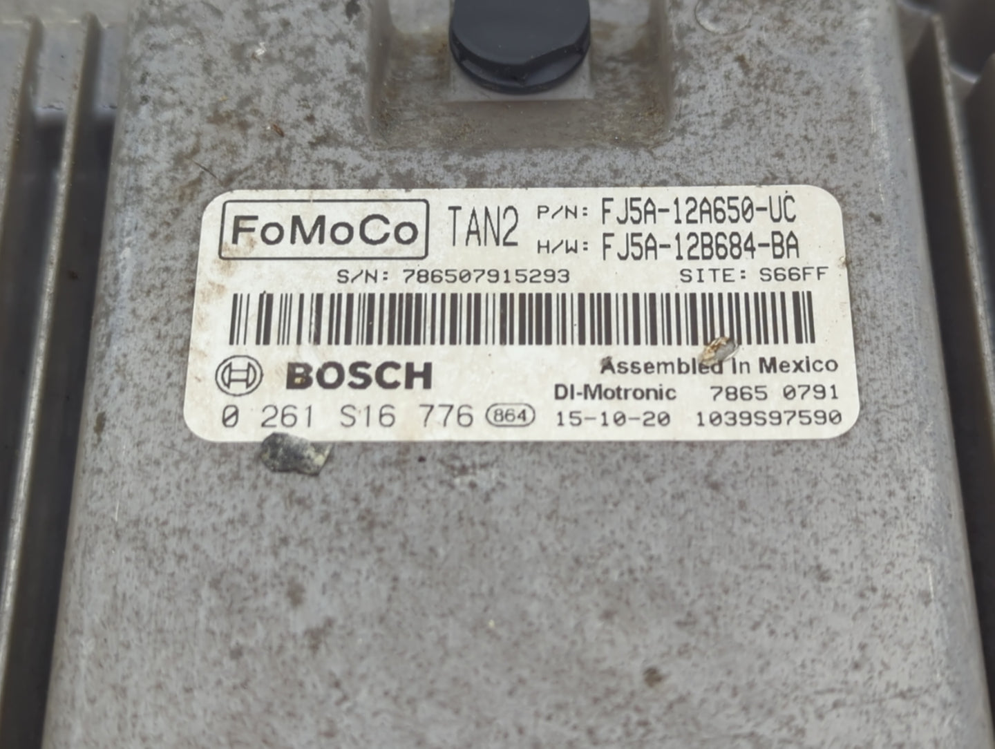 2015-2016 Ford Escape PCM Engine Control Computer ECU ECM PCU OEM P/N:FJ5A-12B684-BA FJ5A-12A650-UC Fits Fits 2015 2016 OEM 