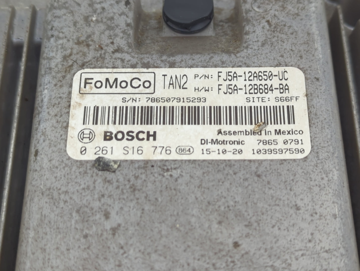 2015-2016 Ford Escape PCM Engine Control Computer ECU ECM PCU OEM P/N:FJ5A-12B684-BA FJ5A-12A650-UC Fits Fits 2015 2016 OEM 