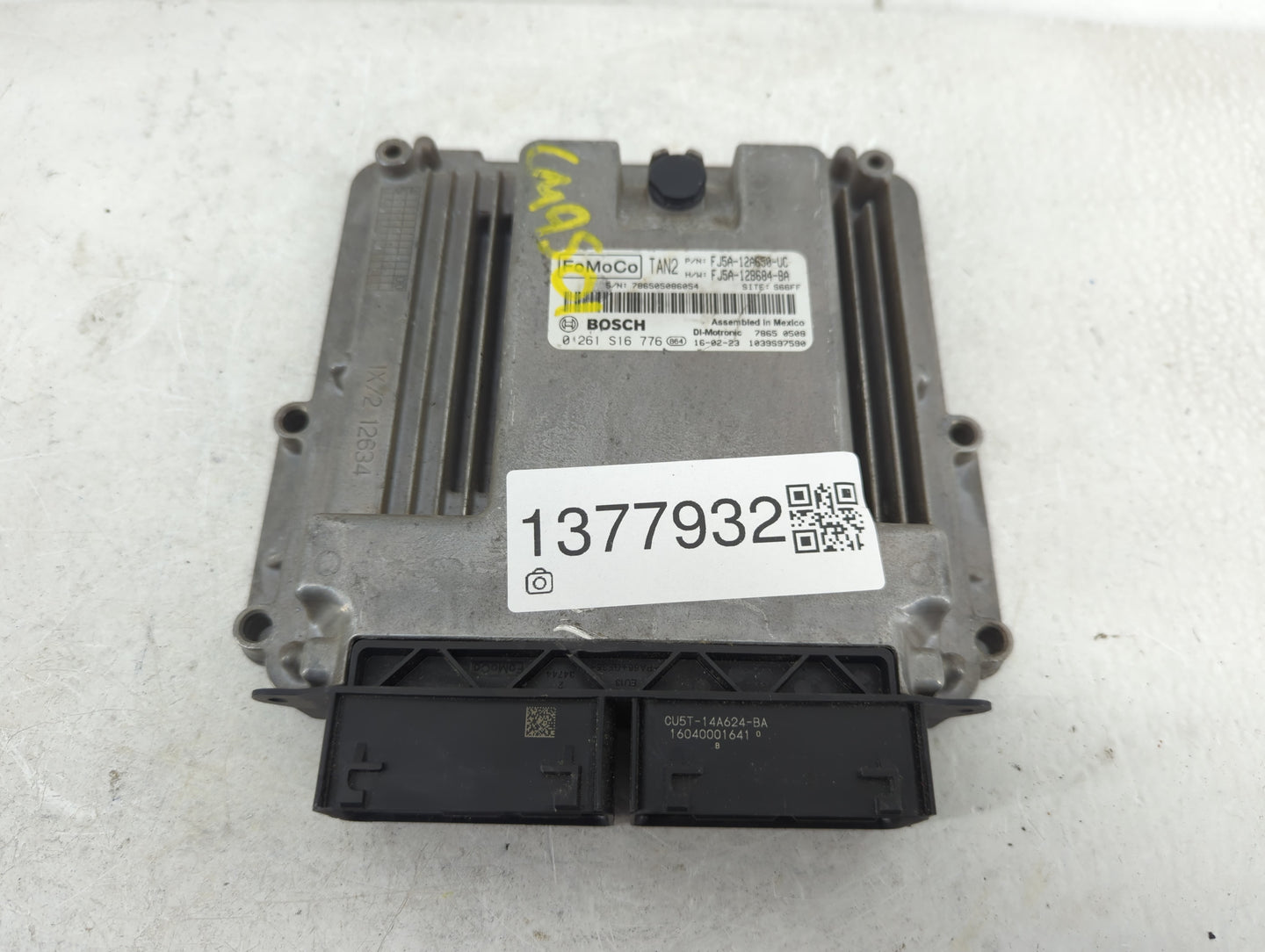 2015-2016 Ford Escape PCM Engine Control Computer ECU ECM PCU OEM P/N:FJ5A-12A650-UC Fits Fits 2015 2016 OEM Used Auto Parts