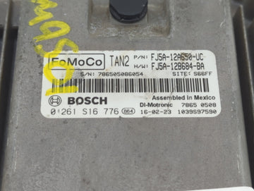 2015-2016 Ford Escape PCM Engine Control Computer ECU ECM PCU OEM P/N:FJ5A-12A650-UC Fits Fits 2015 2016 OEM Used Auto Parts
