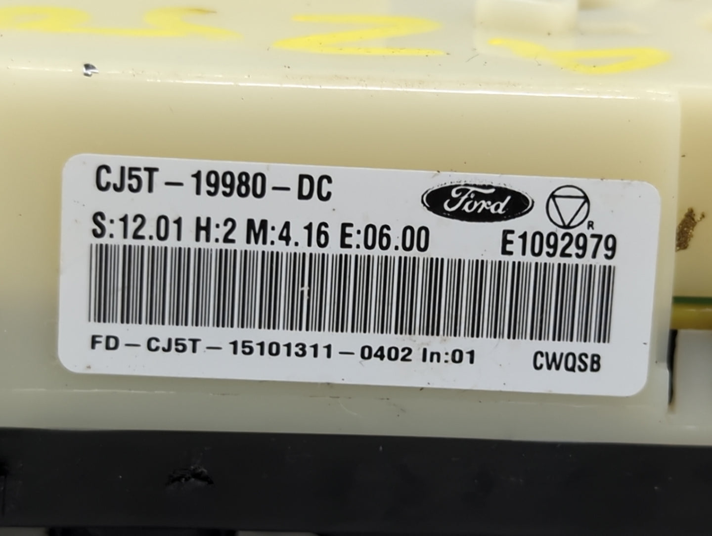 2013-2016 Ford Escape Climate Control Module Temperature AC/Heater Replacement P/N:E1092979 CJ5T-19980-DC Fits OEM Used Auto