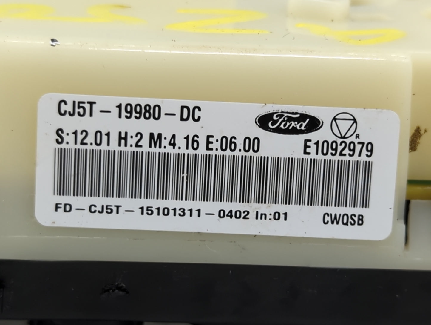 2013-2016 Ford Escape Climate Control Module Temperature AC/Heater Replacement P/N:E1092979 CJ5T-19980-DC Fits OEM Used Auto
