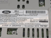 2015-2019 Ford Escape Radio AM FM Cd Player Receiver Replacement P/N:CJ5T-19C107-GB Fits Fits 2015 2016 2017 2018 2019 OEM U