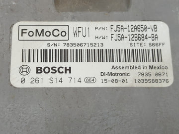 2013-2016 Ford Escape PCM Engine Control Computer ECU ECM PCU OEM P/N:FJ5A-12A650-VB FJ5A-12B684-BA Fits Fits 2013 2014 2015 2016 OEM Used Auto Parts
