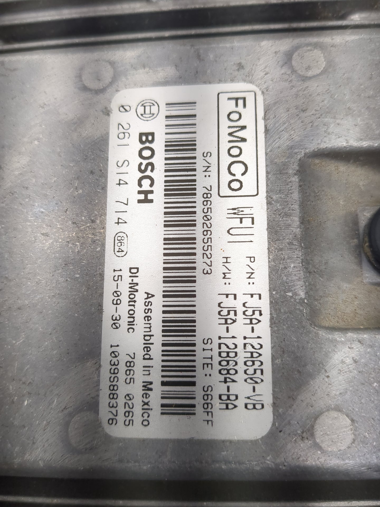 2015-2016 Ford Escape PCM Engine Control Computer ECU ECM PCU OEM P/N:FJ5A-12A650-VB FJ5A-12B684-BA Fits Fits 2015 2016 OEM 