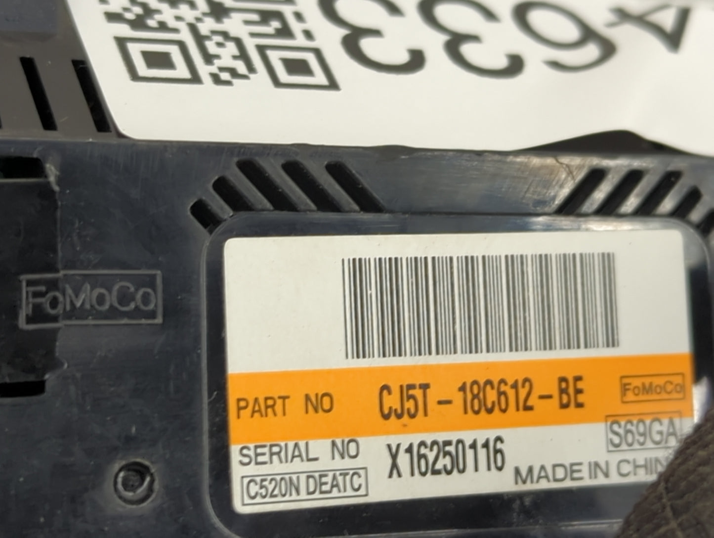 2015-2016 Ford Escape Climate Control Module Temperature AC/Heater Replacement P/N:CJ5T-18C612-BE Fits Fits 2015 2016 OEM Us