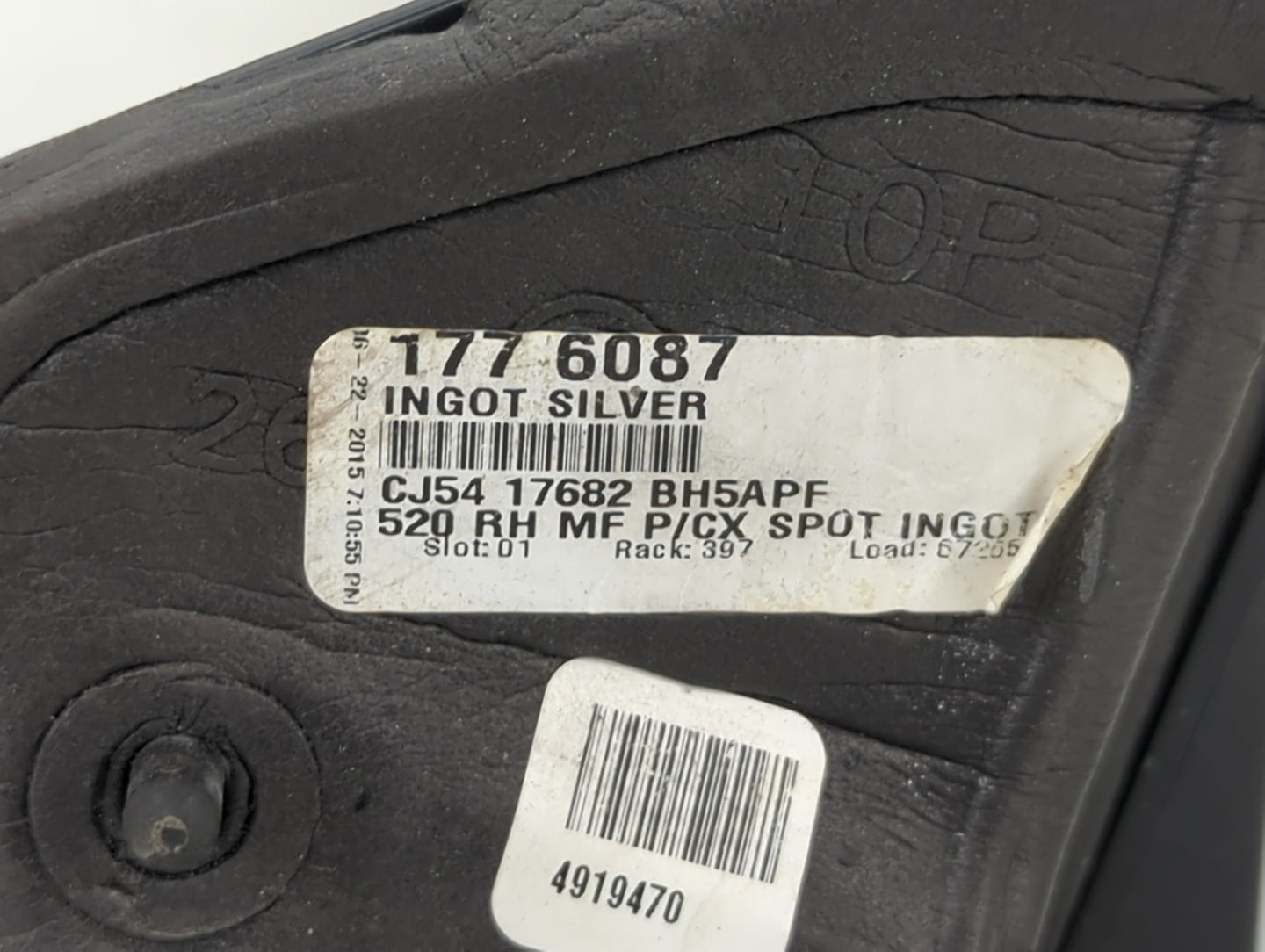 2013-2016 Ford Escape Passenger Side View Mirror - Right Door Mirror OEM Used - Oemusedautoparts1.com