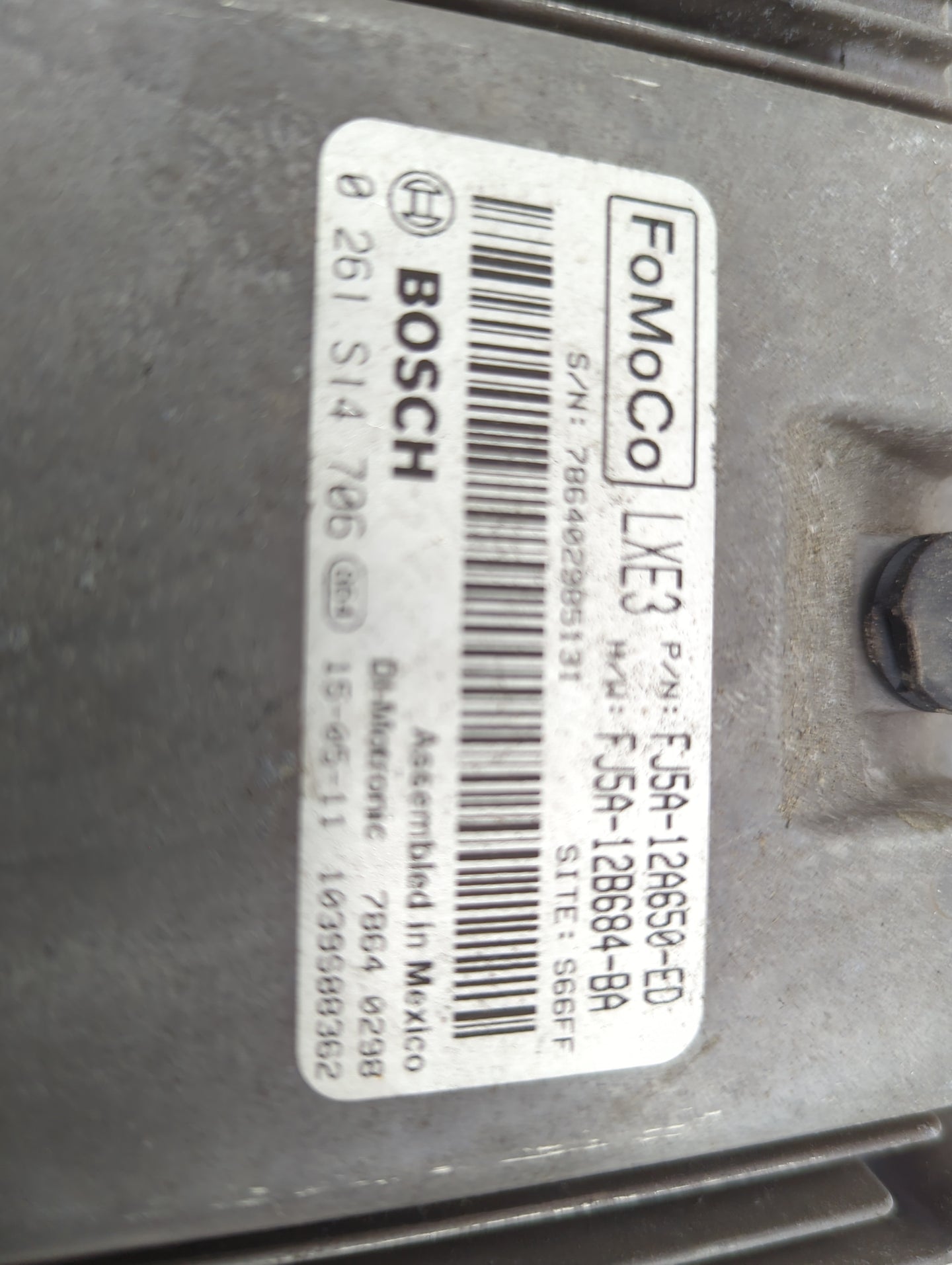 2015-2016 Ford Escape PCM Engine Control Computer ECU ECM PCU OEM P/N:FJ5A-12A650-ED FJ5A-12B684-BA Fits Fits 2015 2016 OEM 