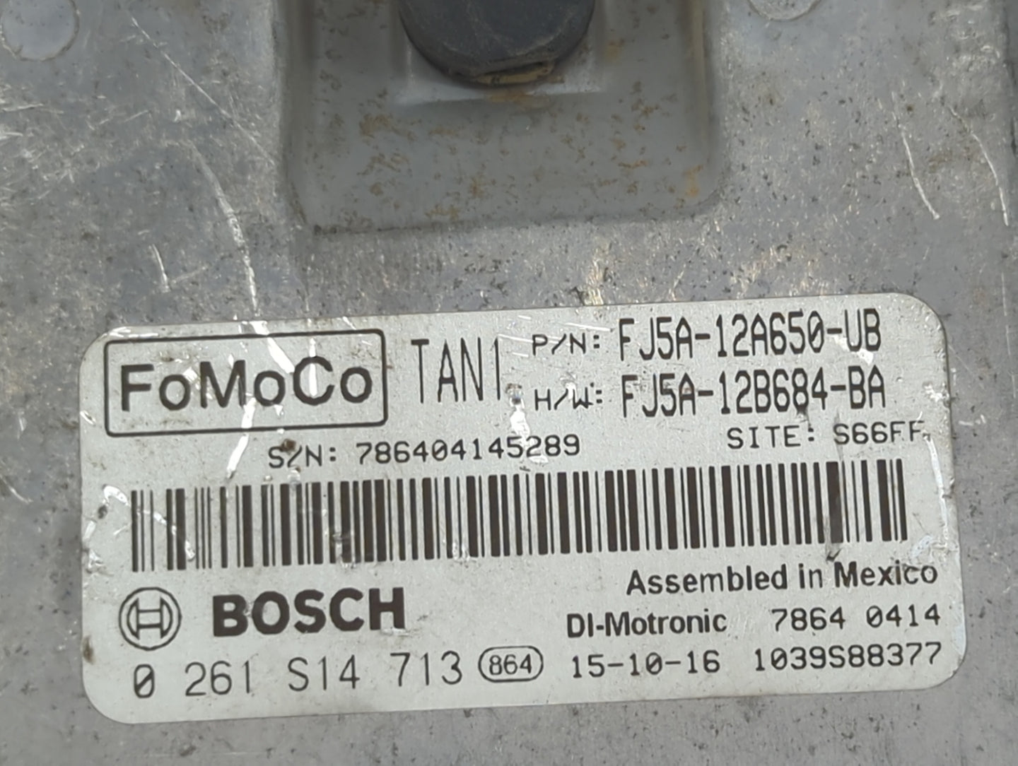 2015-2016 Ford Escape PCM Engine Control Computer ECU ECM PCU OEM P/N:FJ5A-12A650-UB FJ5A-12B684-BA Fits Fits 2015 2016 OEM 
