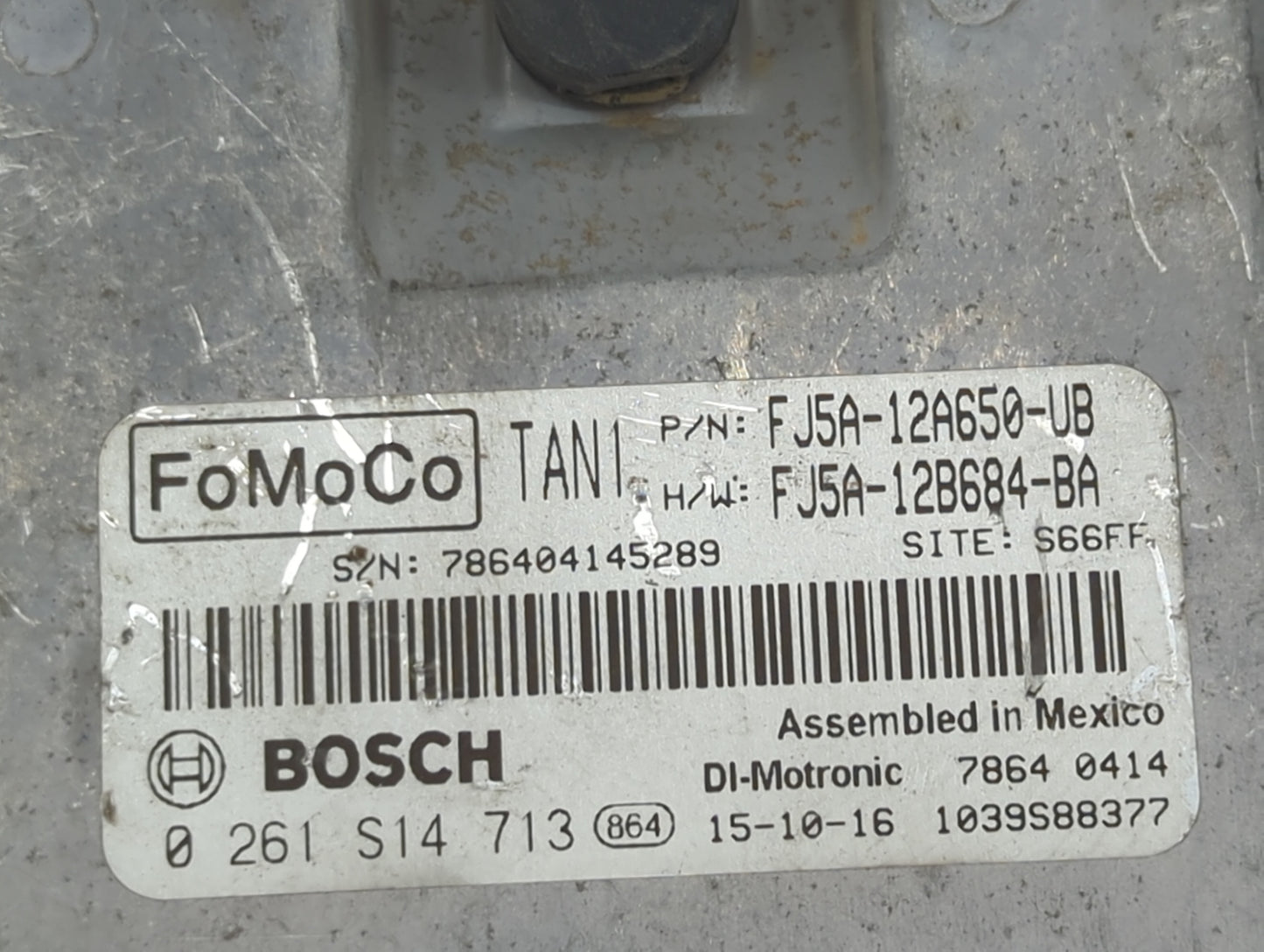 2015-2016 Ford Escape PCM Engine Control Computer ECU ECM PCU OEM P/N:FJ5A-12A650-UB FJ5A-12B684-BA Fits Fits 2015 2016 OEM 