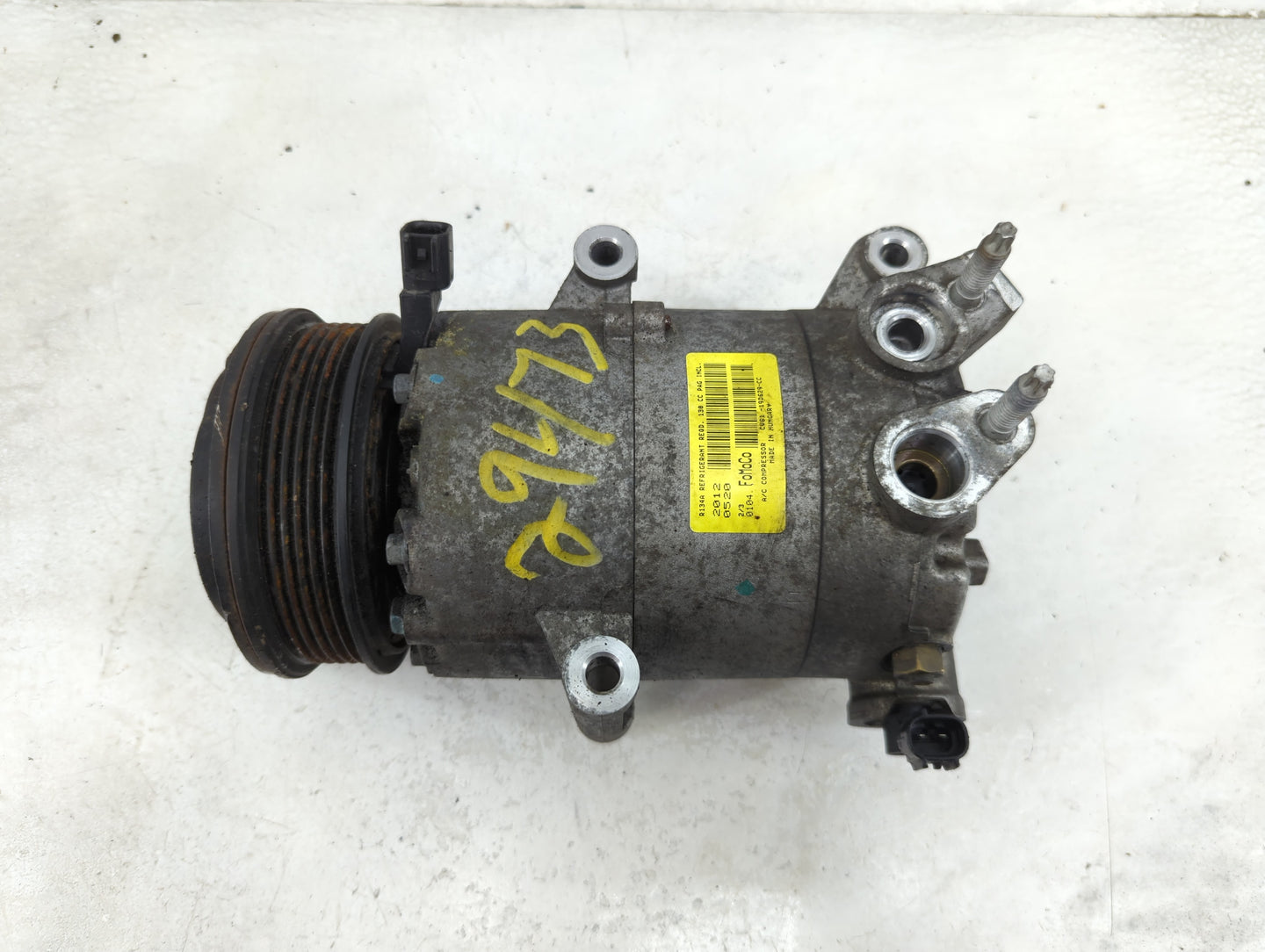 2013-2016 Ford Escape Air Conditioning A/c Ac Compressor Oem 1466924 - Oemusedautoparts1.com
