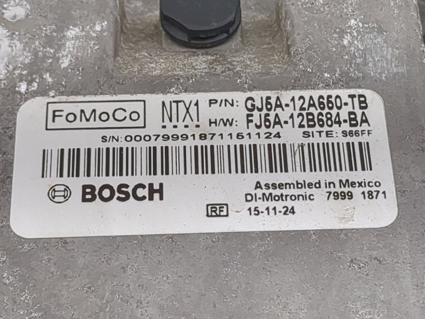 2015-2016 Ford Escape PCM Engine Control Computer ECU ECM PCU OEM P/N:GJ5A-12A650-TB FJ5A-12B684-BA Fits Fits 2015 2016 OEM 