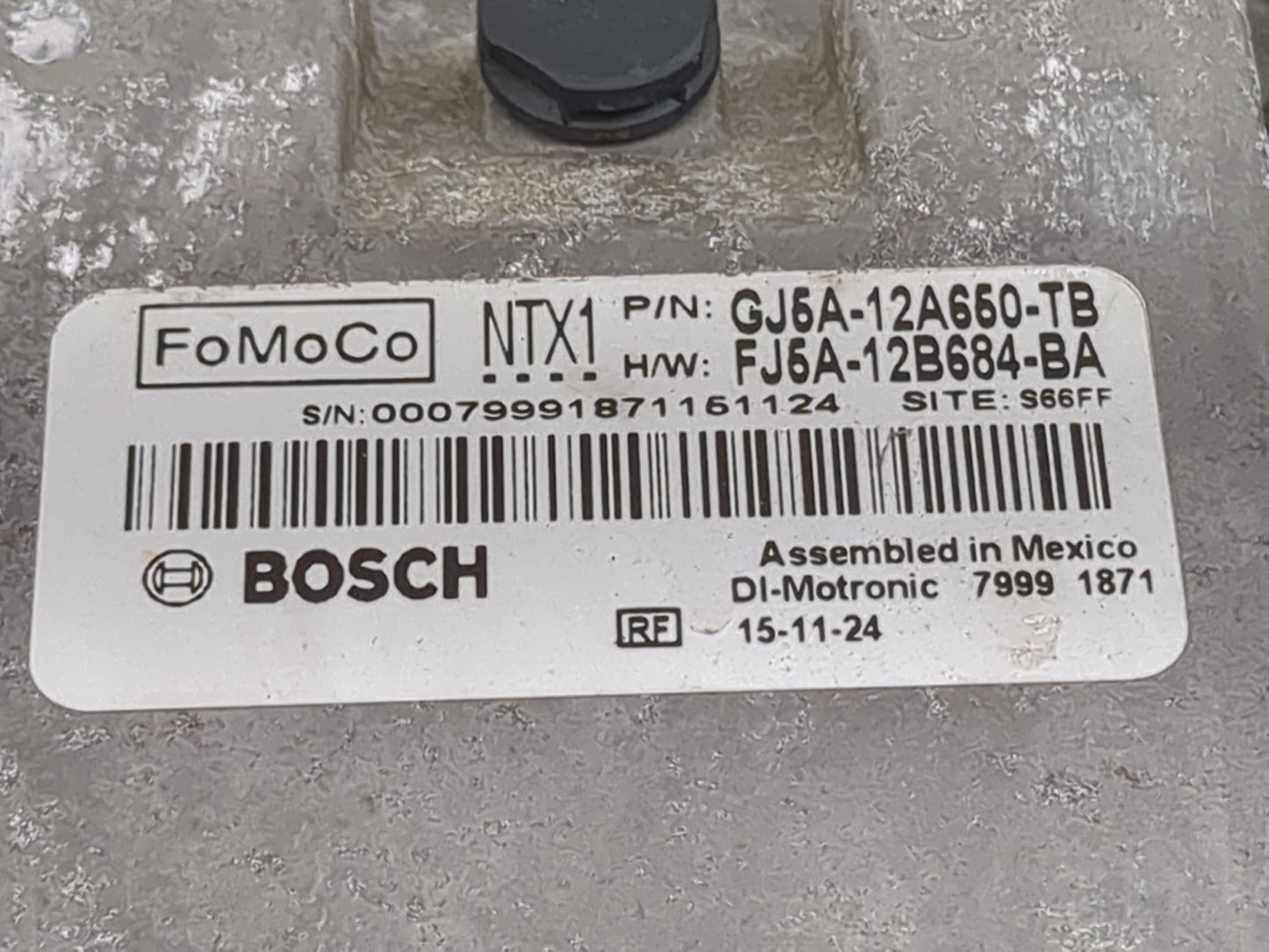 2015-2016 Ford Escape PCM Engine Control Computer ECU ECM PCU OEM P/N:GJ5A-12A650-TB FJ5A-12B684-BA Fits Fits 2015 2016 OEM 