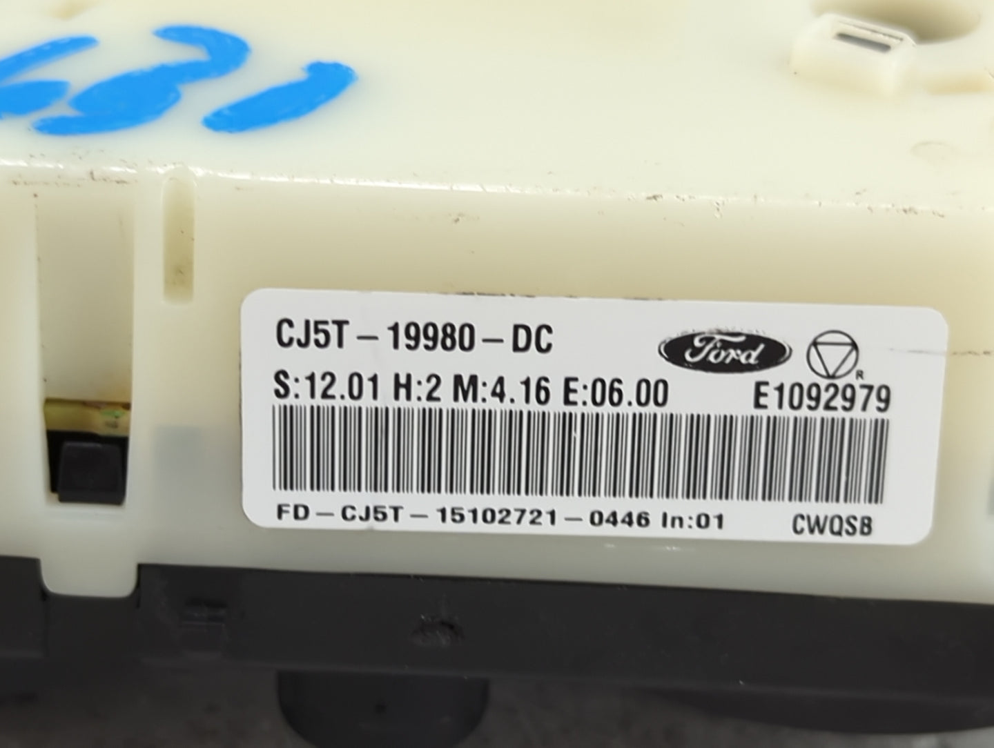 2013-2016 Ford Escape Climate Control Module Temperature AC/Heater Replacement P/N:CJ5T-19980-DC Fits Fits 2013 2014 2015 20