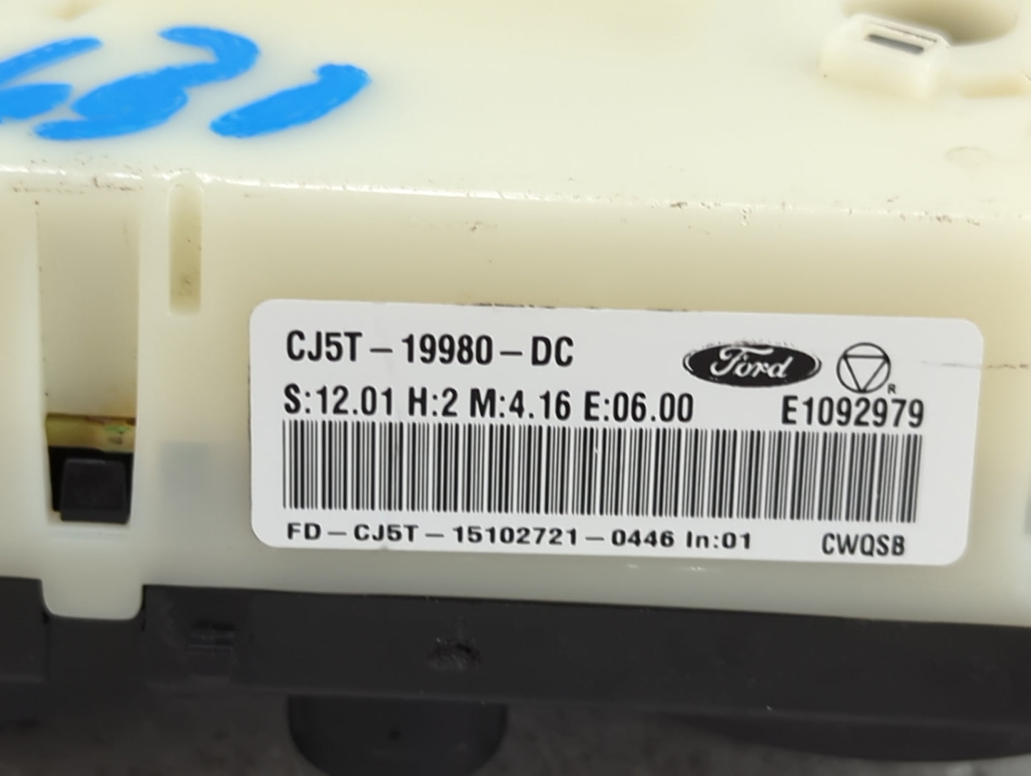 2013-2016 Ford Escape Climate Control Module Temperature AC/Heater Replacement P/N:CJ5T-19980-DC Fits Fits 2013 2014 2015 20
