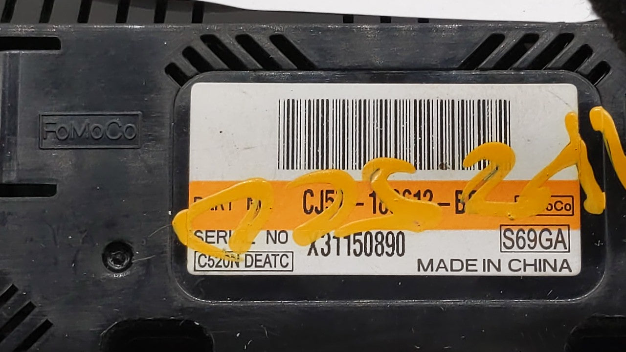 2015-2016 Ford Escape Climate Control Module Temperature AC/Heater Replacement P/N:CJ5T-18C612-BE CJ5T-18C612-BC Fits OEM Us