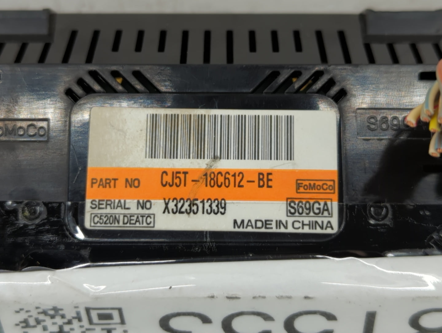 2015-2016 Ford Escape Climate Control Module Temperature AC/Heater Replacement P/N:CJ5T-18C612-BE CJ5T-18C612-BC Fits OEM Us