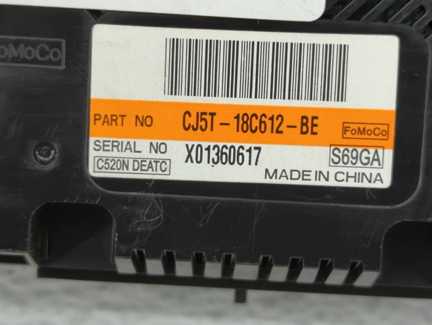 2015-2016 Ford Escape Climate Control Module Temperature AC/Heater Replacement P/N:CJ5T-18C612-BE CJ5T-18C612-BC Fits OEM Us