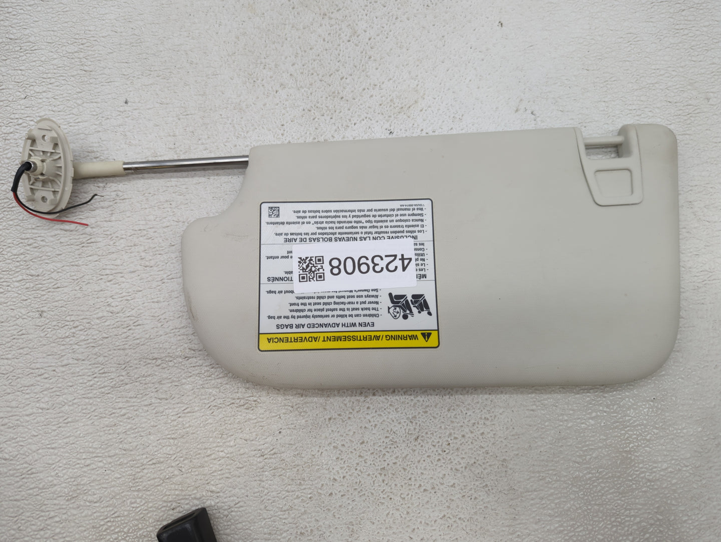 2013-2019 Ford Escape Sun Visor Shade Replacement Passenger Right Mirror Fits Fits 2013 2014 2015 2016 2017 2018 2019 OEM Us