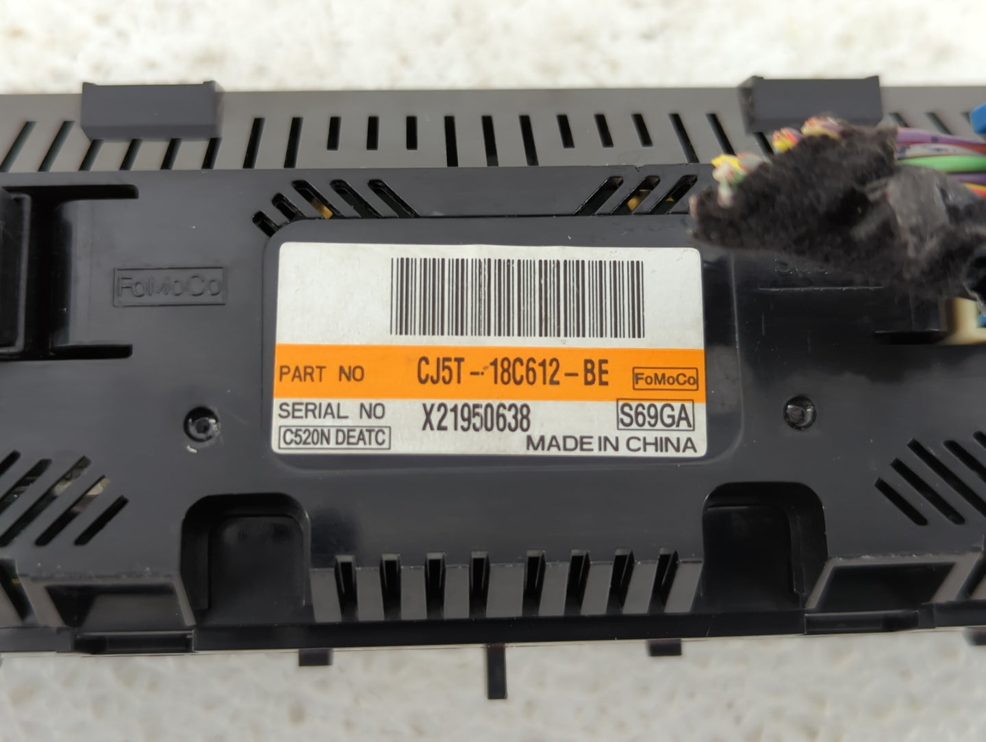 2015-2016 Ford Escape Climate Control Module Temperature AC/Heater Replacement P/N:CJ5T-18C612-BE CJ5T-18C612-BC Fits OEM Us