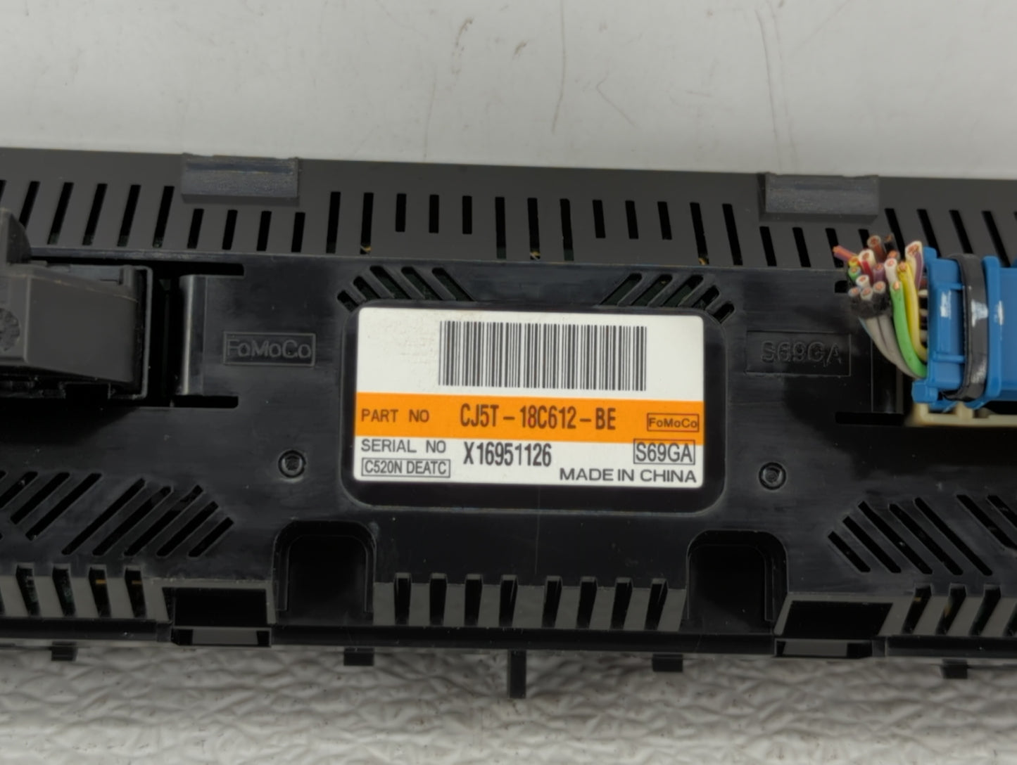 2015-2016 Ford Escape Climate Control Module Temperature AC/Heater Replacement P/N:CJ5T-18C612-BE CJ5T-18C612-BC Fits OEM Us
