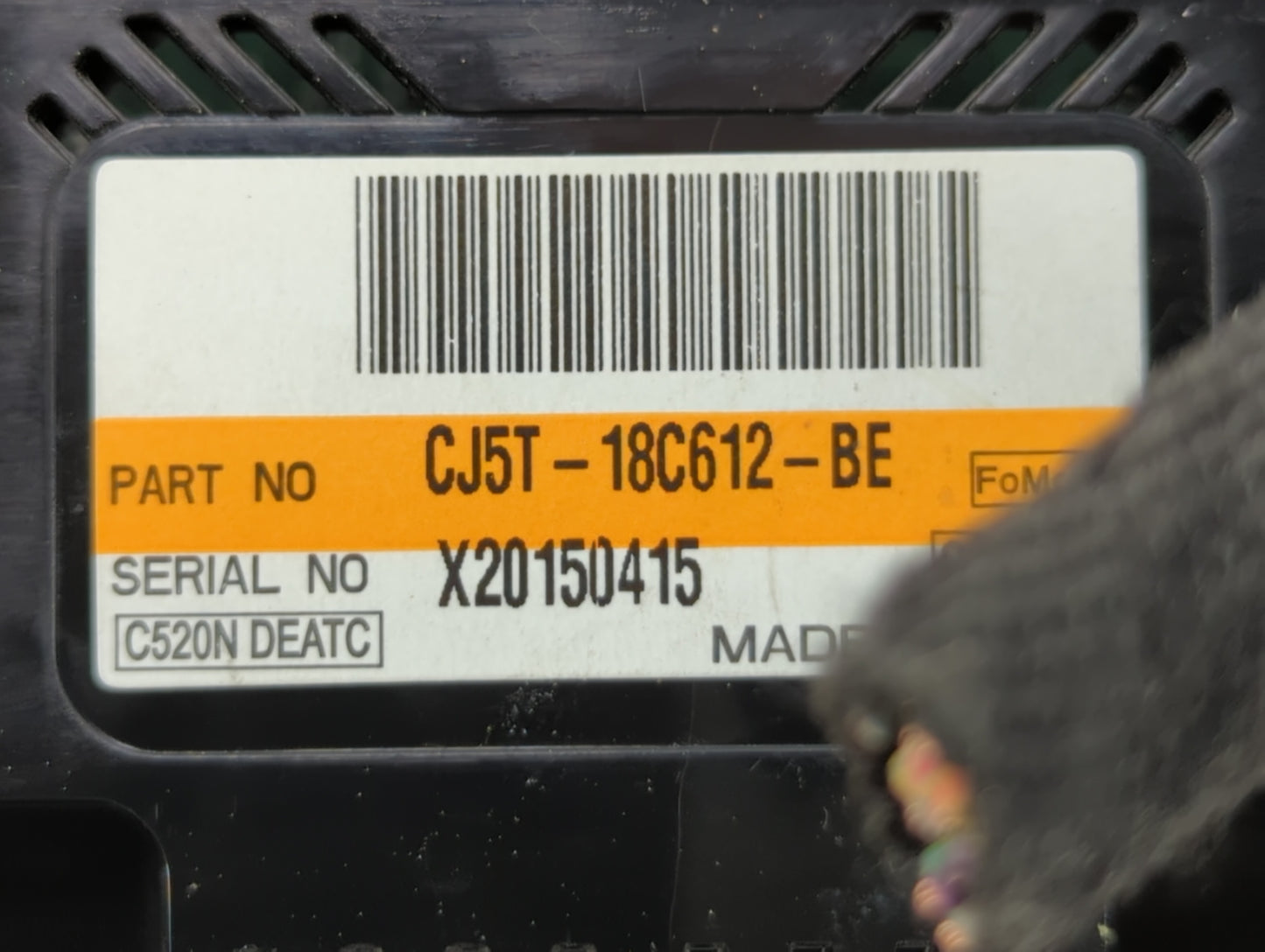 2013-2016 Ford Escape Climate Control Module Temperature AC/Heater Replacement P/N:CJ5T-18C612-BE Fits Fits 2013 2014 2015 2
