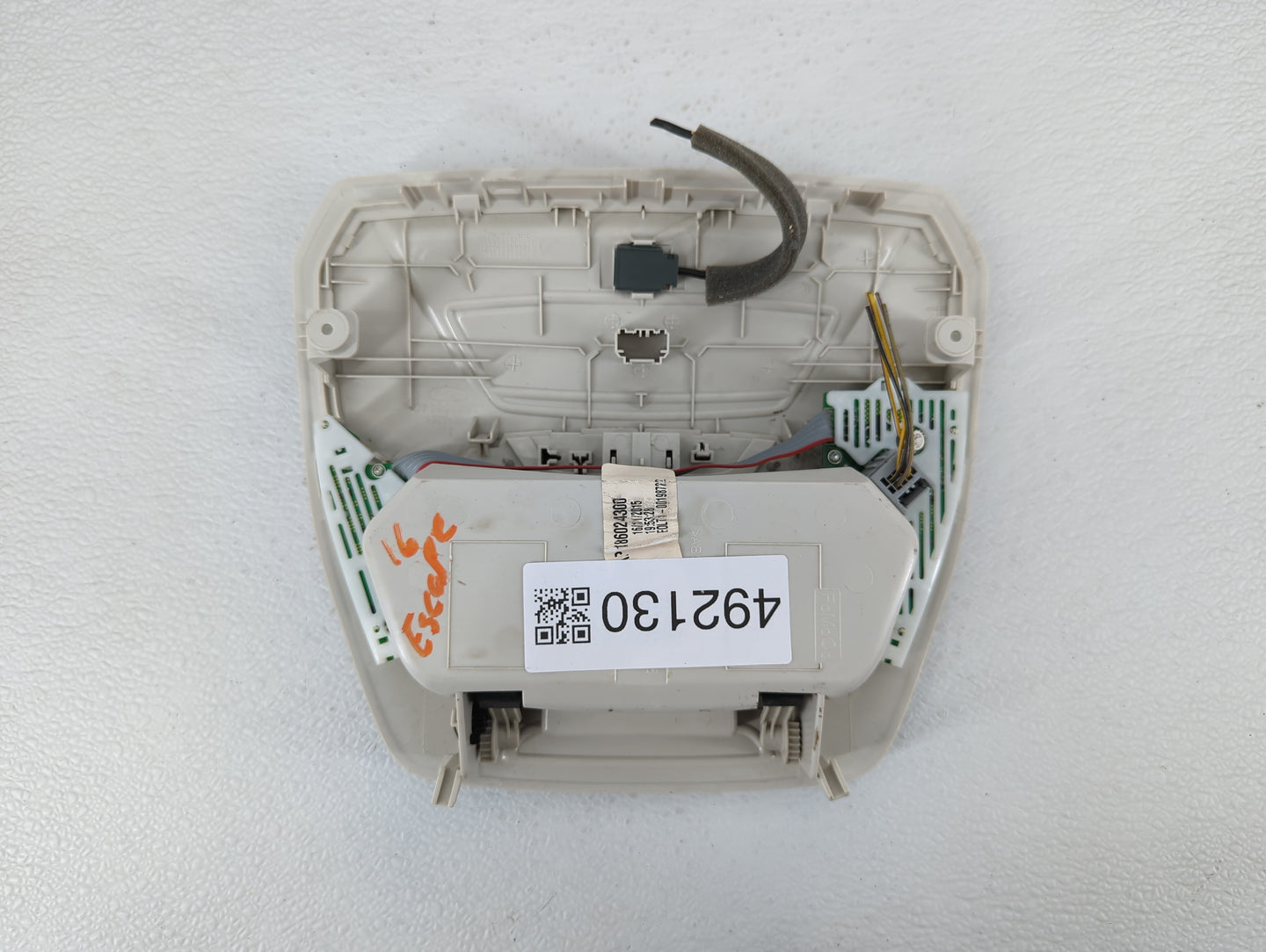 2016 Ford Escape Overhead Roof Console Cream - Oemusedautoparts1.com