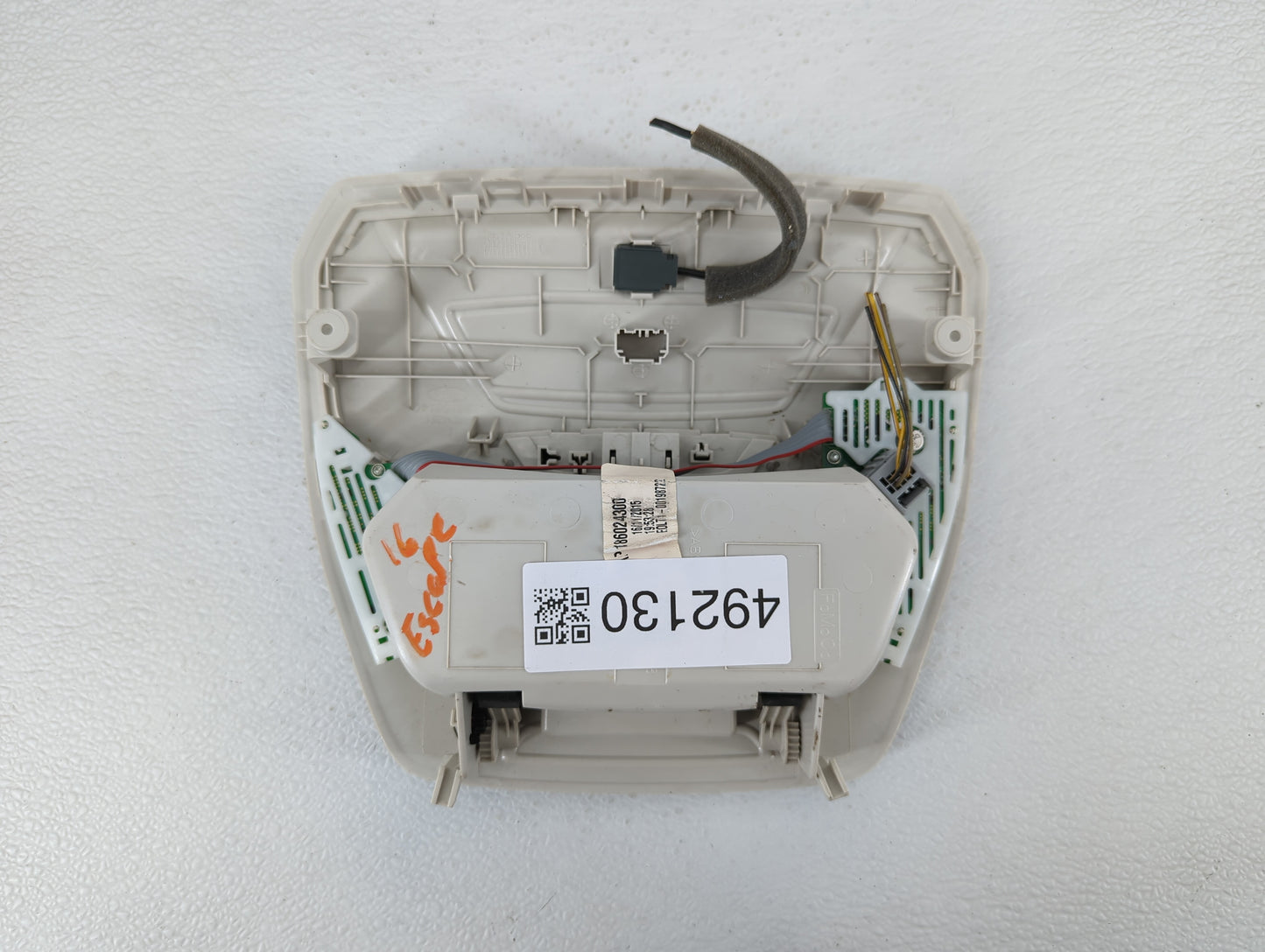 2016 Ford Escape Overhead Roof Console Cream - Oemusedautoparts1.com
