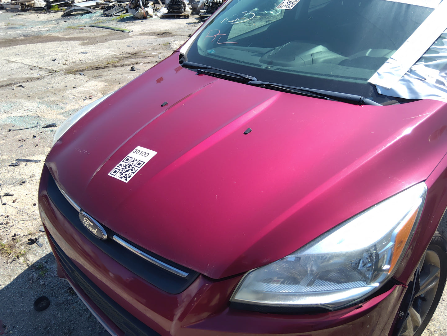 2013-2016 Ford Escape Hood Oem 5040975 - Oemusedautoparts1.com