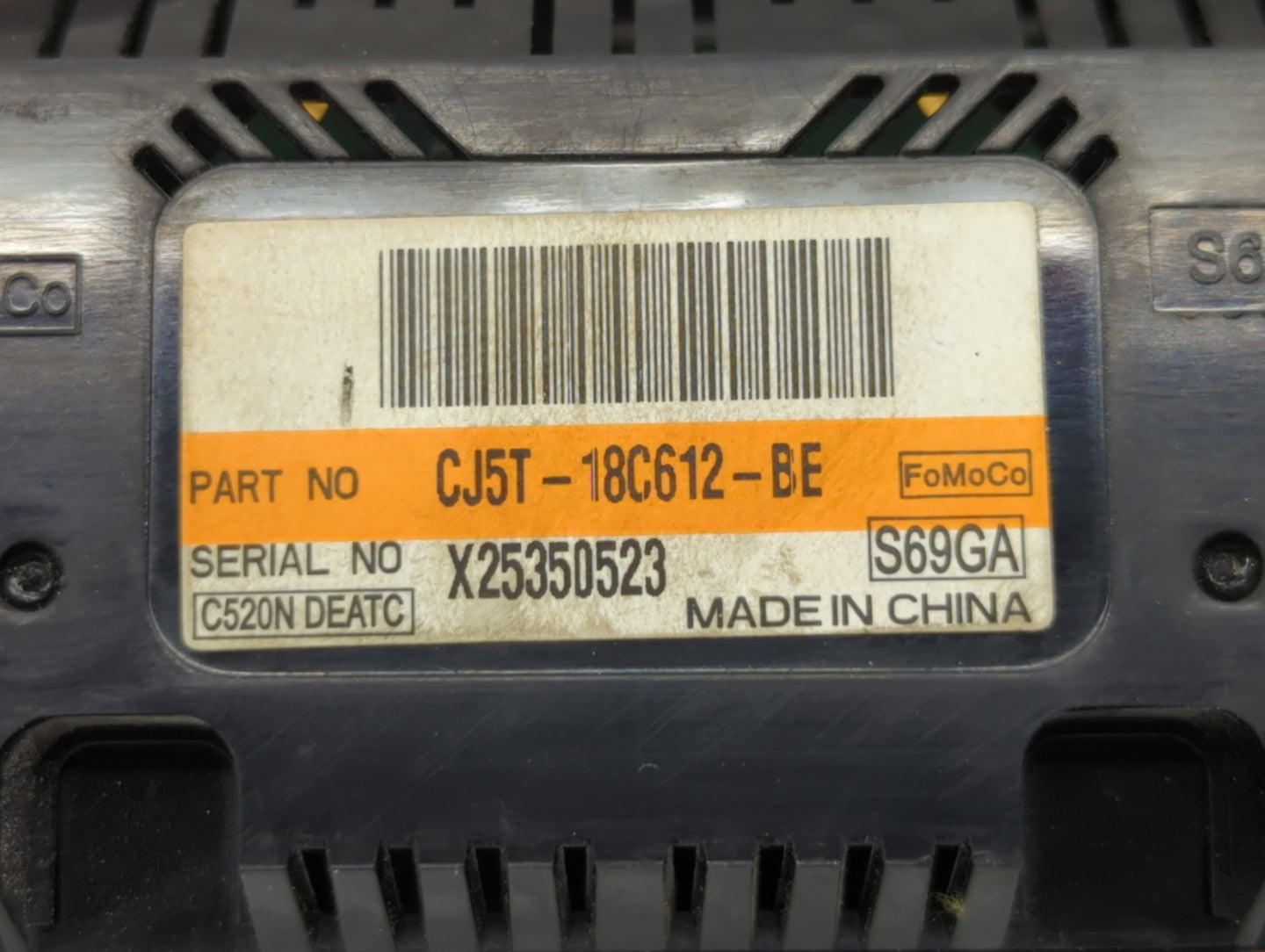 2015-2016 Ford Escape Climate Control Module Temperature AC/Heater Replacement P/N:CJ5T-18C612-BE Fits Fits 2015 2016 OEM Us