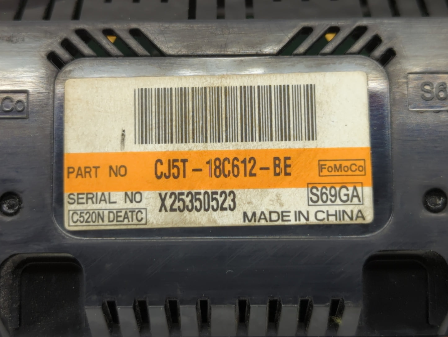 2015-2016 Ford Escape Climate Control Module Temperature AC/Heater Replacement P/N:CJ5T-18C612-BE Fits Fits 2015 2016 OEM Us