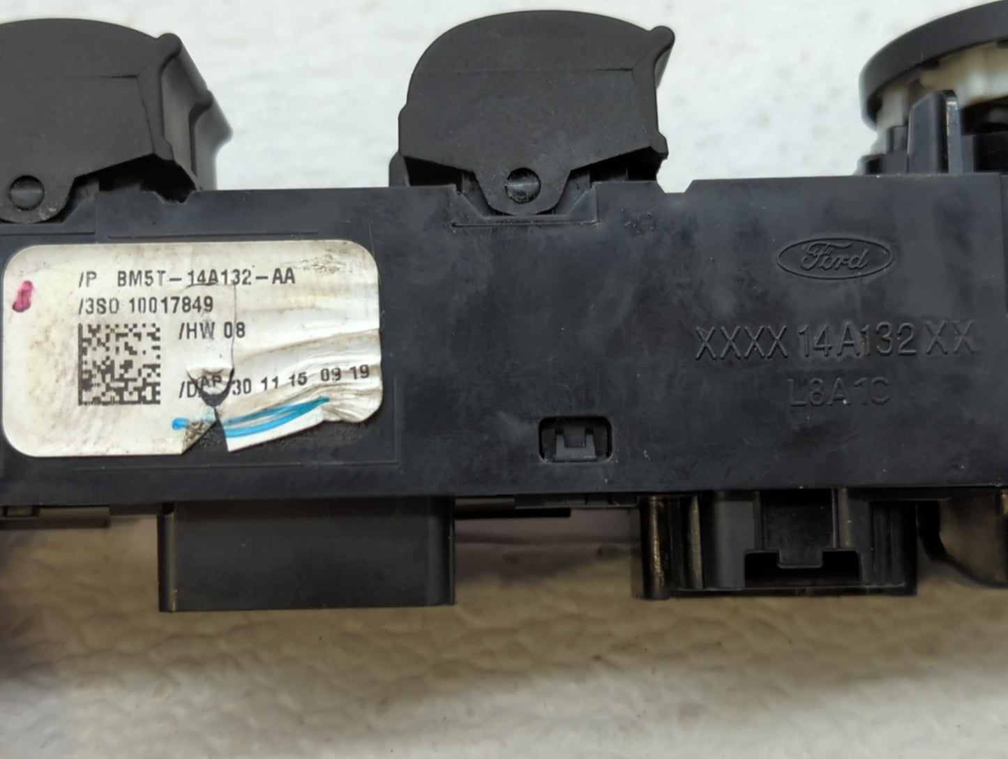 2013-2019 Ford Escape Master Power Window Switch Replacement Driver Side Left P/N:BM5T-14A132-AA Fits OEM Used Auto Parts - 