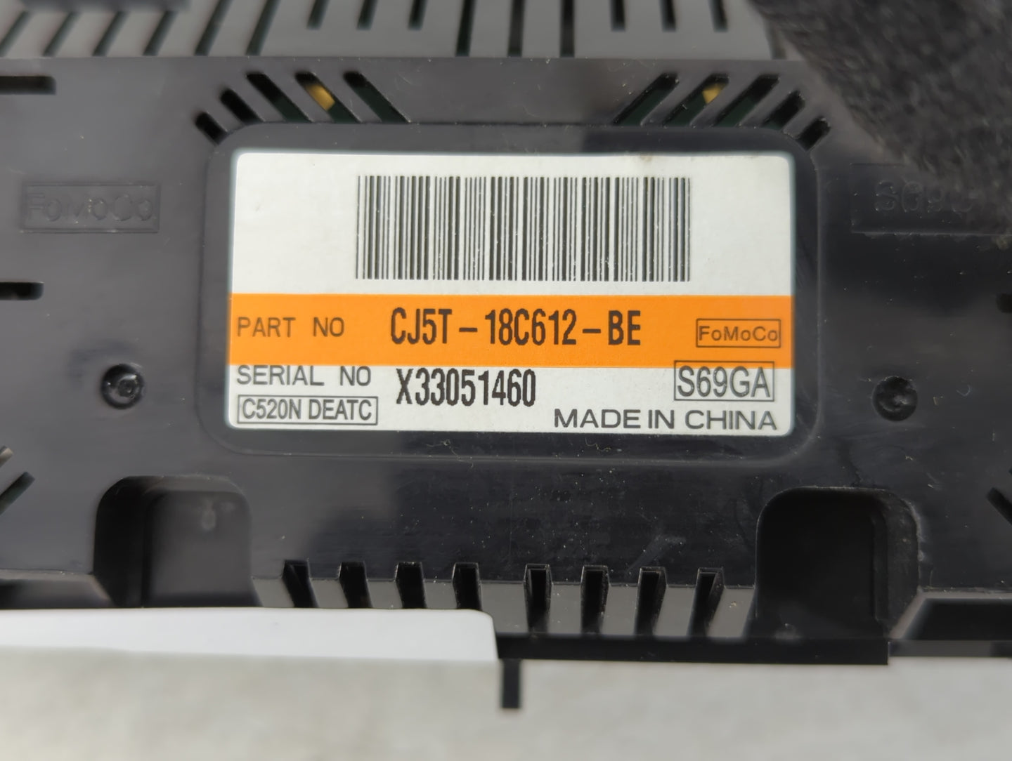 2013-2016 Ford Escape Climate Control Module Temperature AC/Heater Replacement P/N:CJ5T-18C612-BE Fits Fits 2013 2014 2015 2