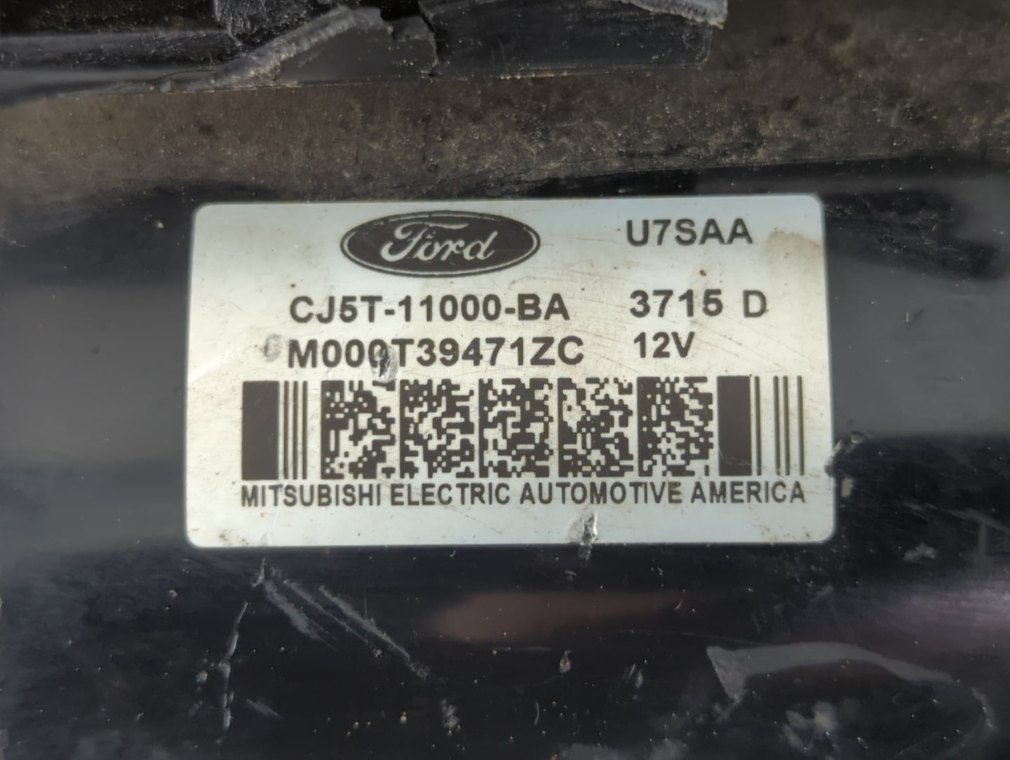 2013-2016 Ford Escape Car Starter Motor Solenoid OEM P/N:CJ5T-11000-BA Fits Fits 2013 2014 2015 2016 OEM Used Auto Parts - O