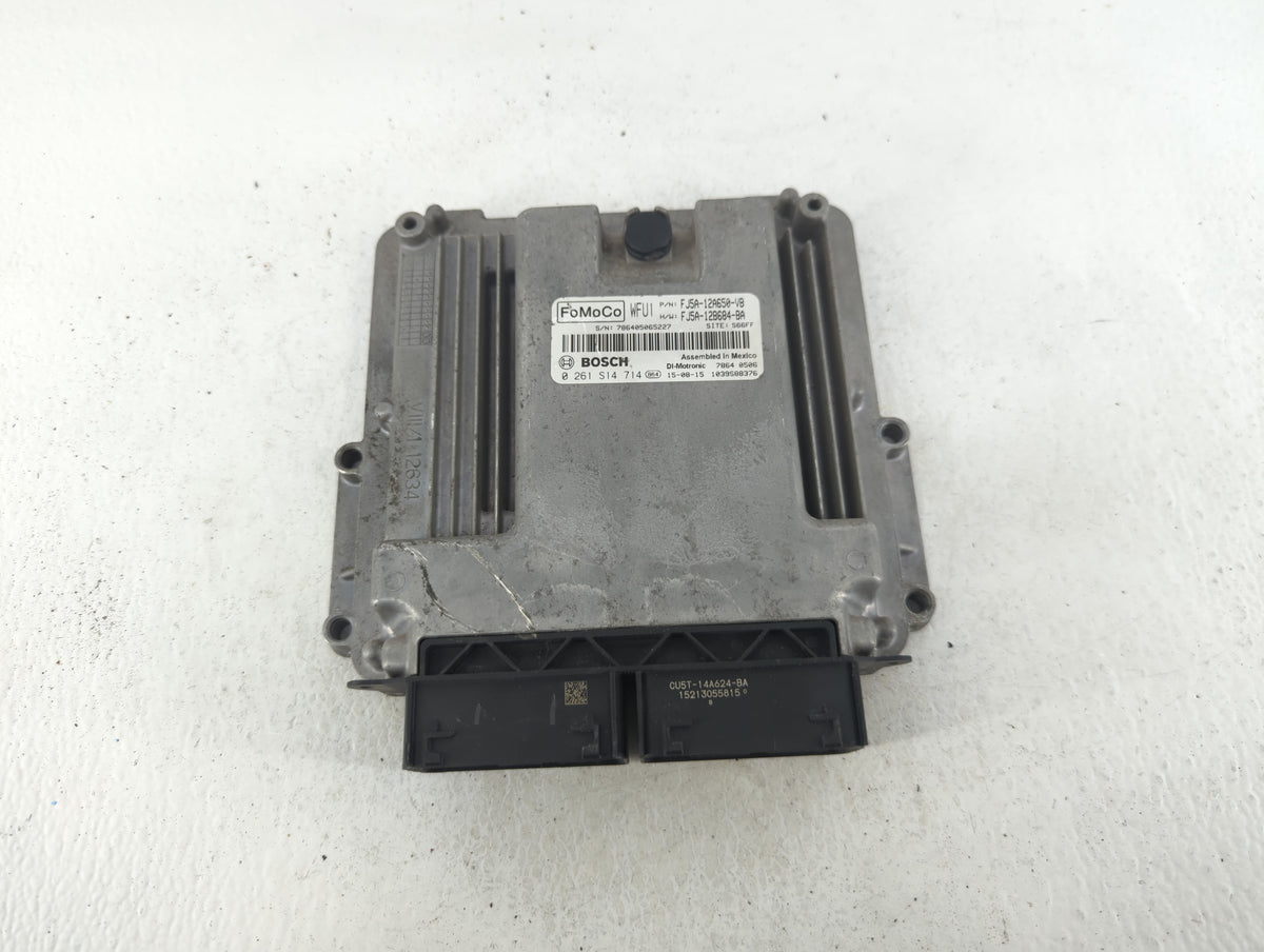 2015-2016 Ford Escape PCM Engine Control Computer ECU ECM PCU OEM P/N:FJ5A-12A650-VB Fits 2015 2016 OEM Used Auto Parts - Oe