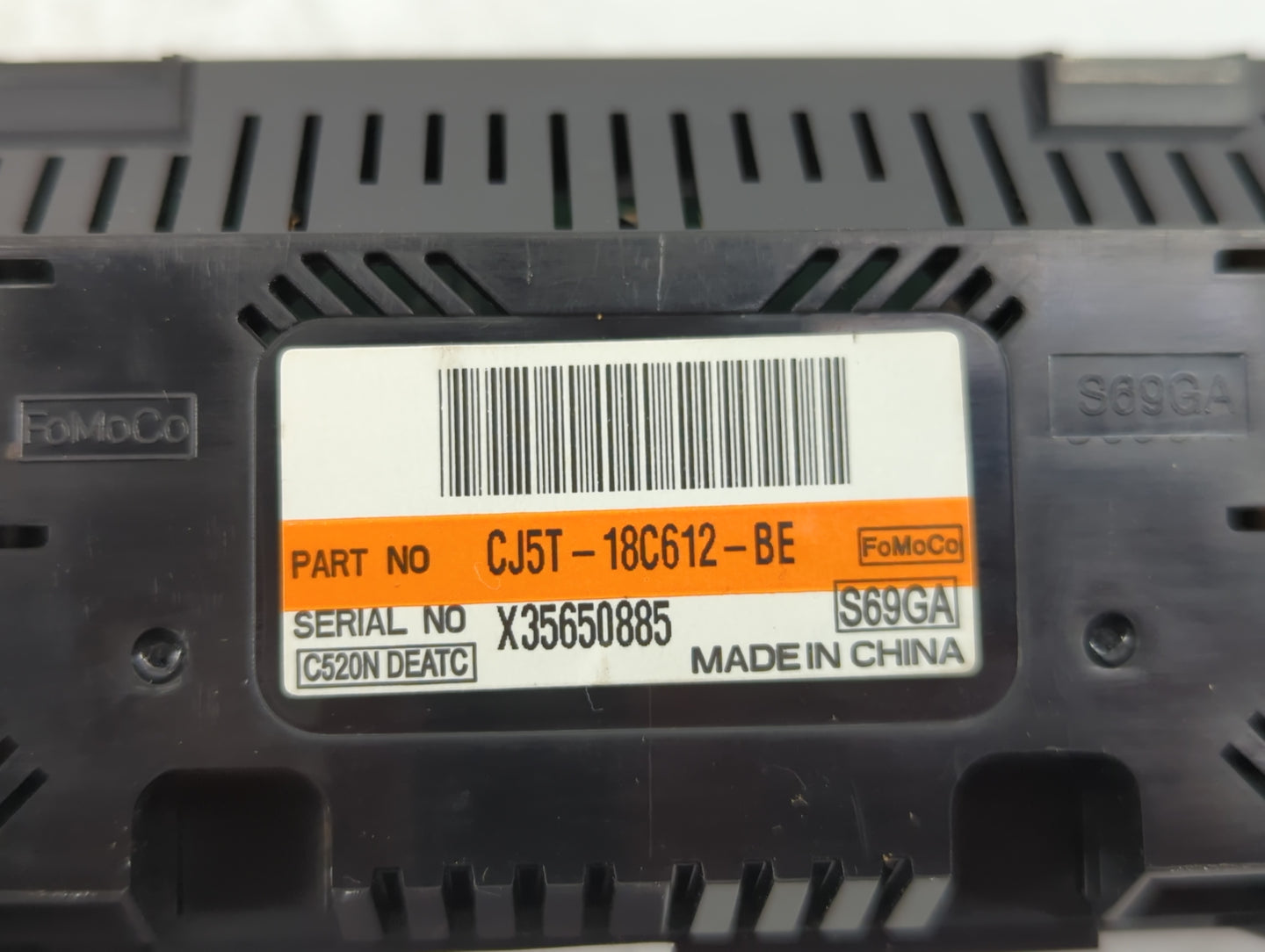 2015-2016 Ford Escape Climate Control Module Temperature AC/Heater Replacement P/N:CJ5T-18C612-BE Fits Fits 2015 2016 OEM Us