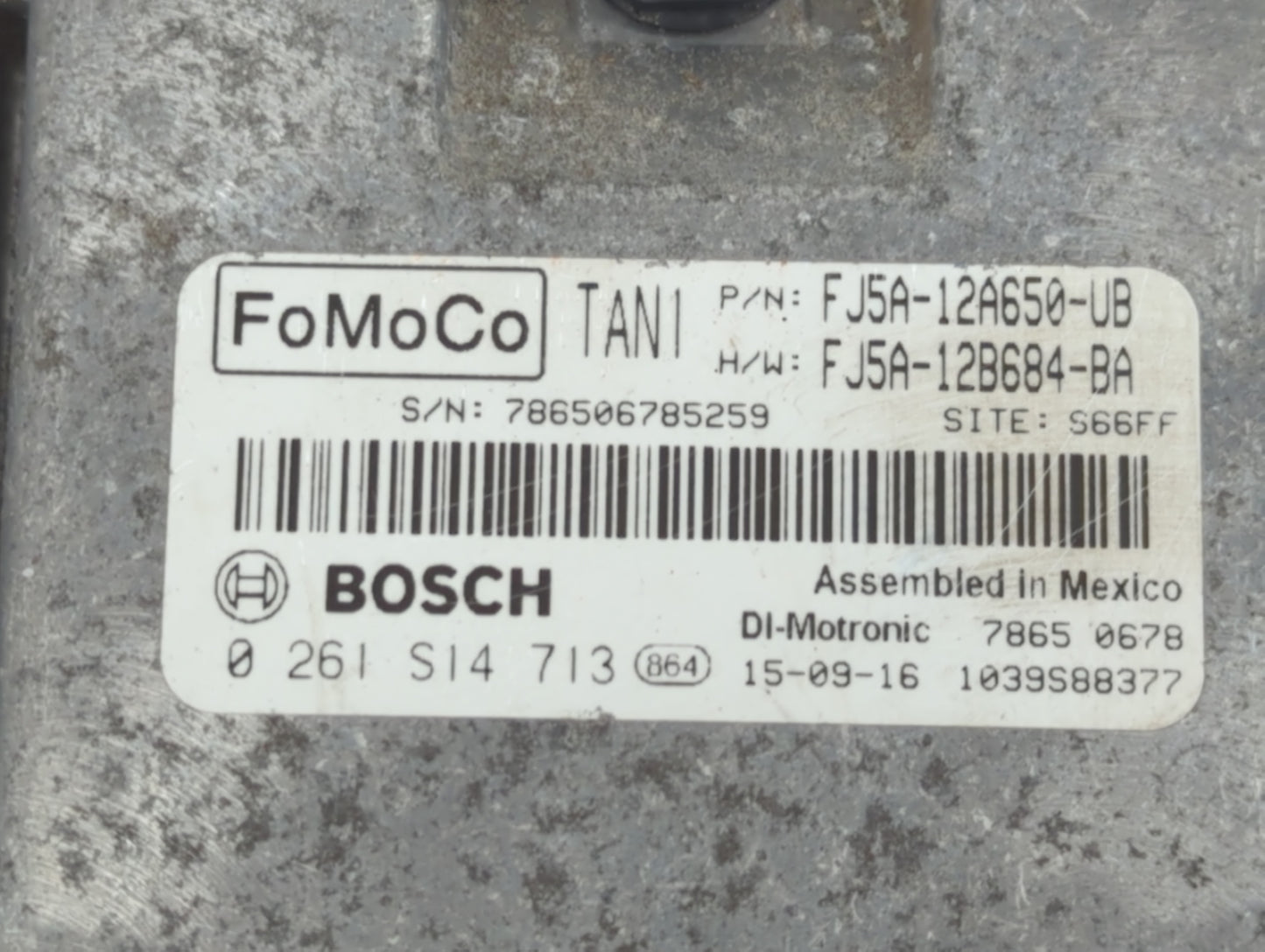 2015-2016 Ford Escape PCM Engine Control Computer ECU ECM PCU OEM P/N:FJ5A-12B684-BA FJ5A-12A650-UB Fits Fits 2015 2016 OEM 