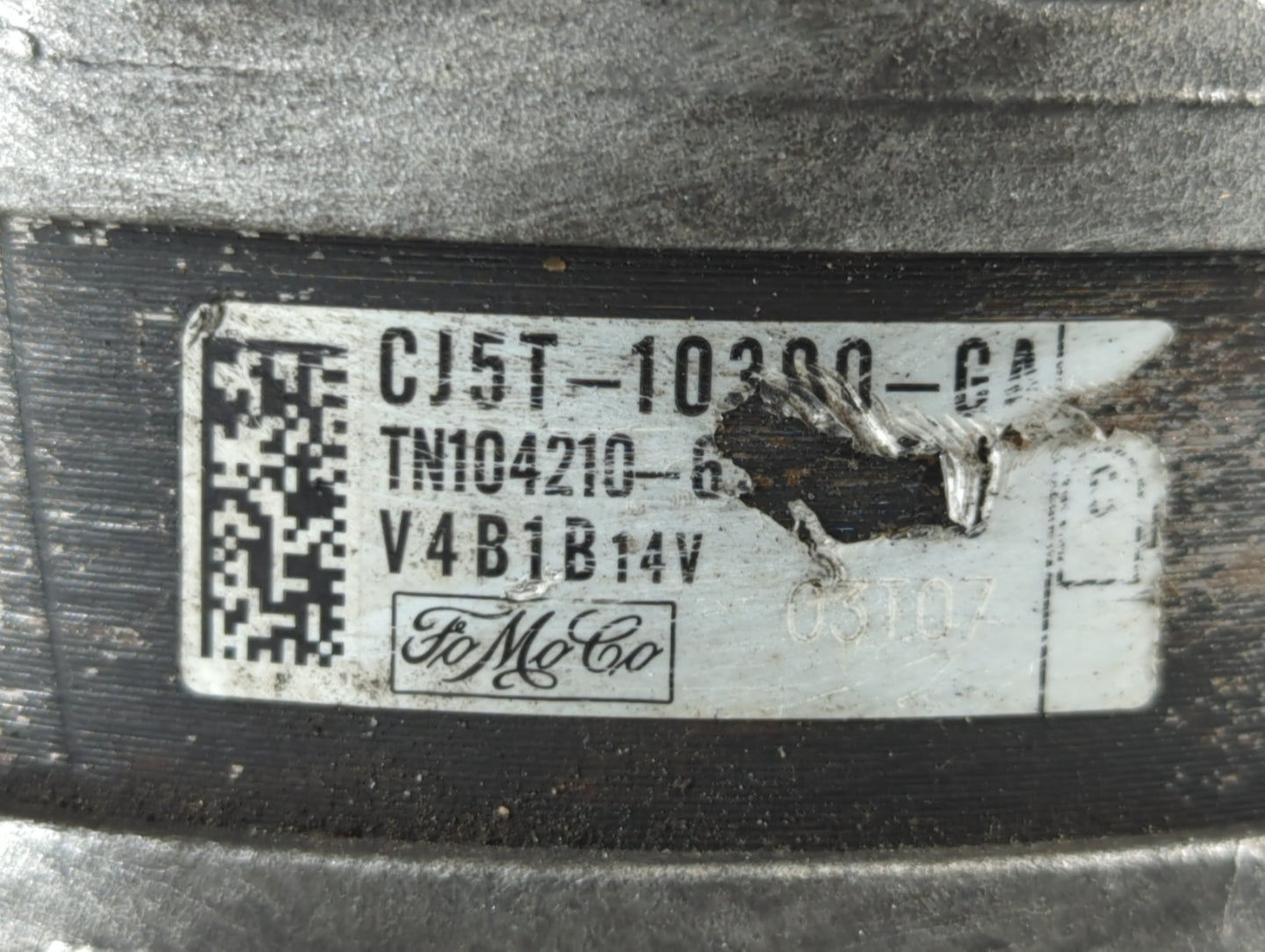 2013-2019 Ford Escape Alternator Replacement Generator Charging Assembly Engine OEM P/N:CJ5T-10300-GA Fits OEM Used Auto Par