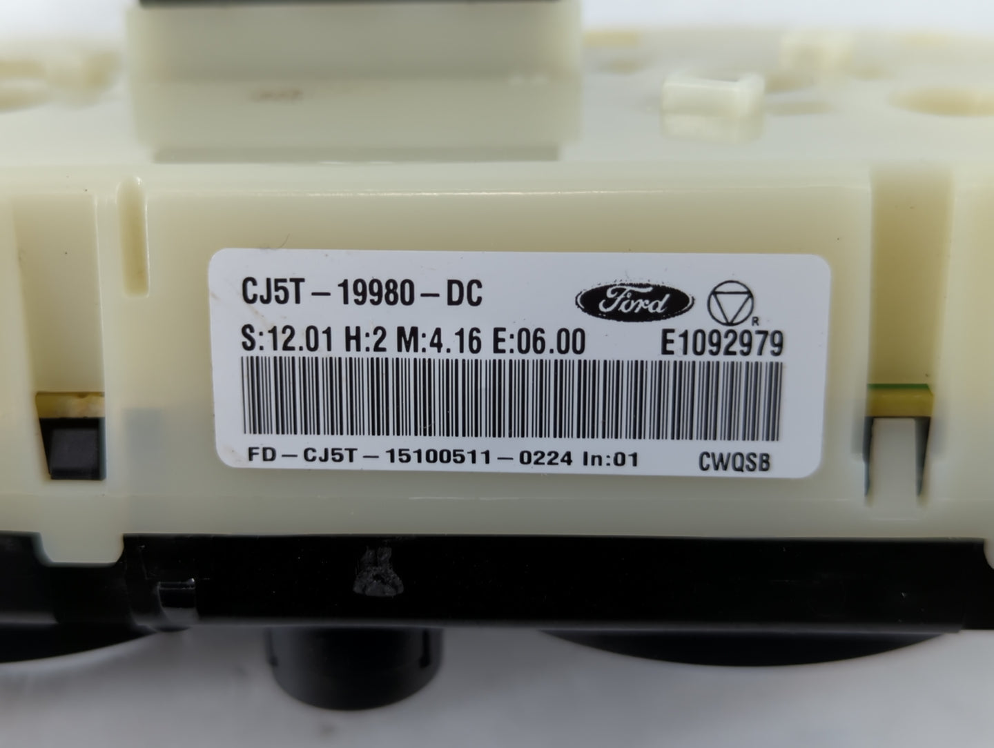 2013-2016 Ford Escape Climate Control Module Temperature AC/Heater Replacement P/N:FD-CJ5T-15100511-0224 CJ5T-19980-DC Fits 