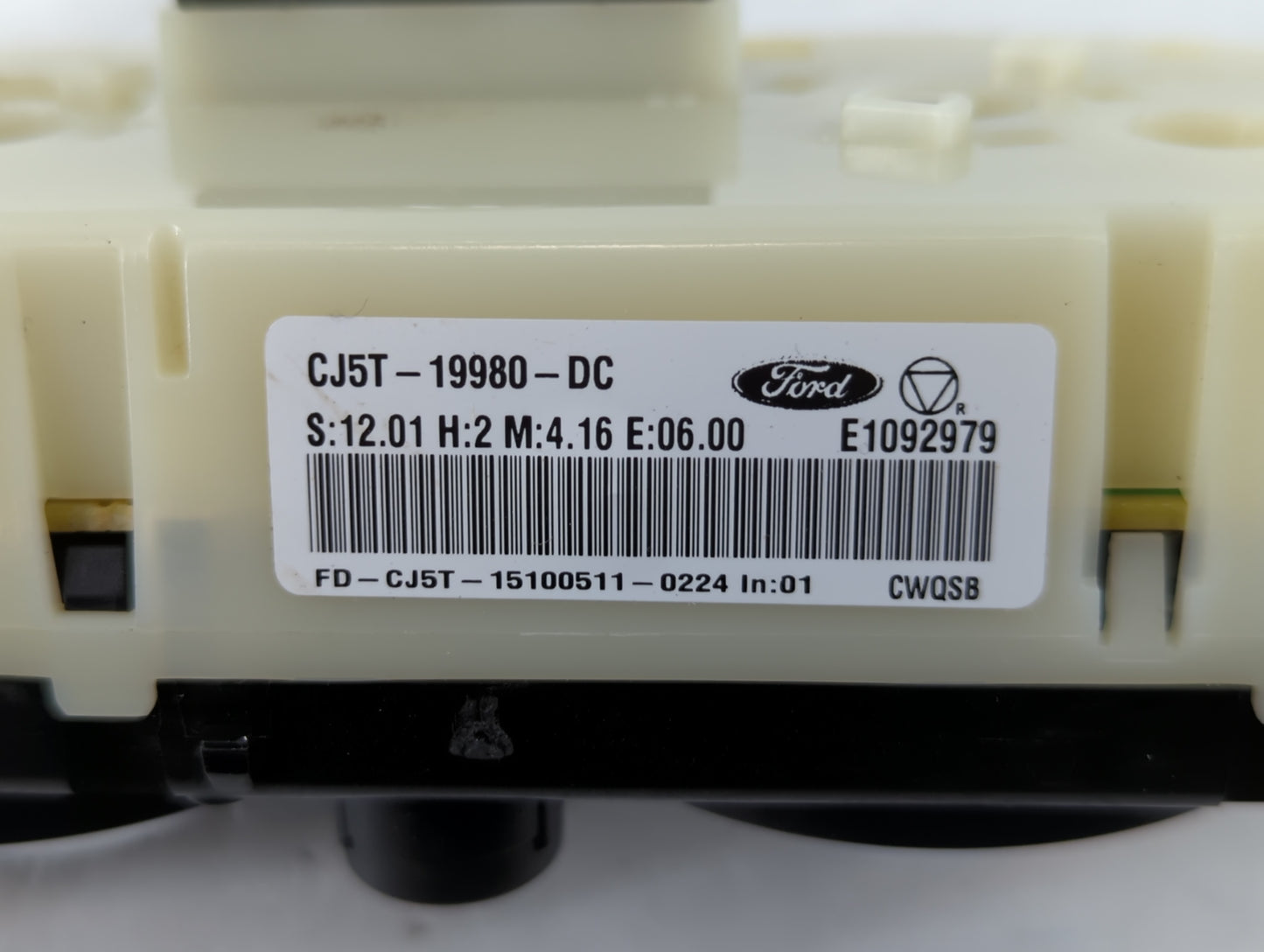 2013-2016 Ford Escape Climate Control Module Temperature AC/Heater Replacement P/N:FD-CJ5T-15100511-0224 CJ5T-19980-DC Fits 
