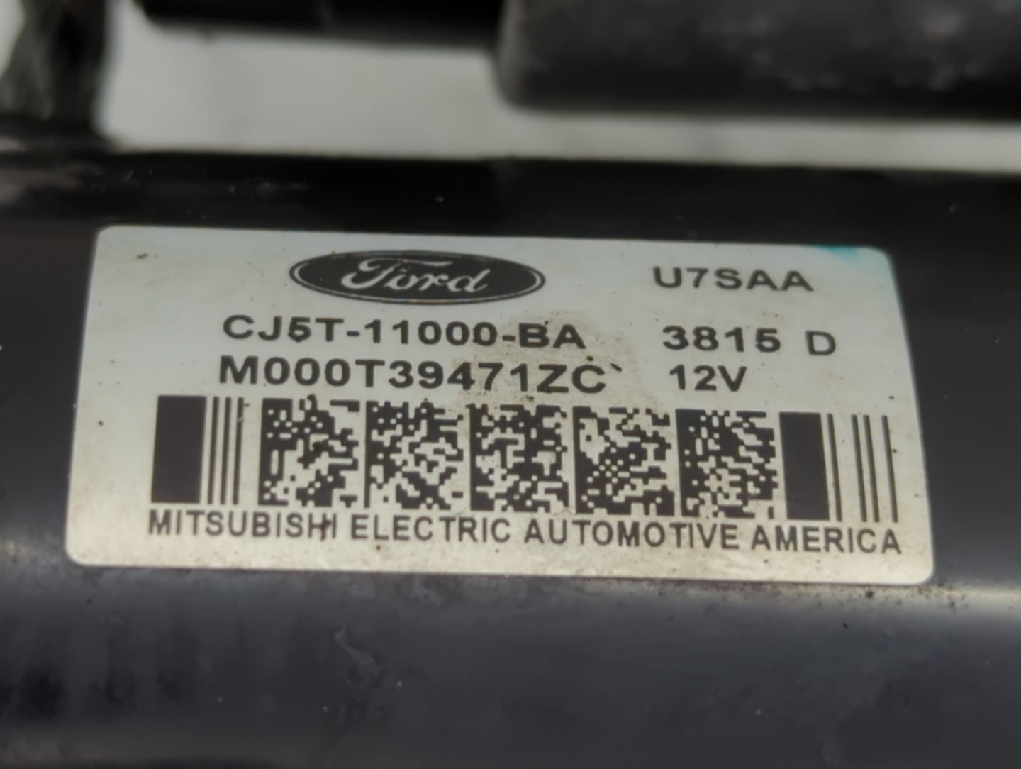 2013-2016 Ford Escape Car Starter Motor Solenoid OEM P/N:M000T39471ZC CJ5T-11000-BA Fits Fits 2013 2014 2015 2016 OEM Used A