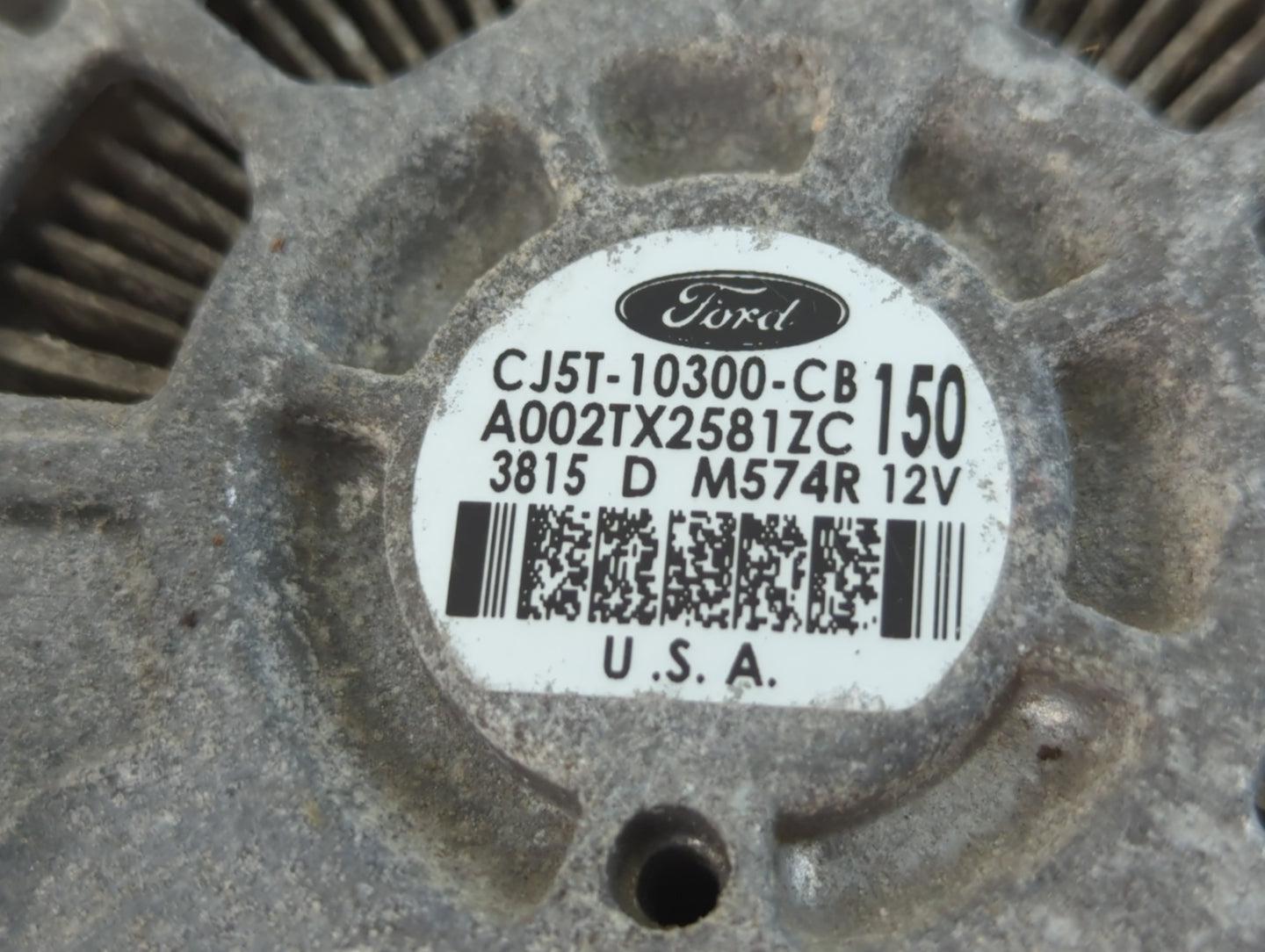 2013-2019 Ford Escape Alternator Replacement Generator Charging Assembly Engine OEM P/N:CJ5T-10300-CB Fits OEM Used Auto Par