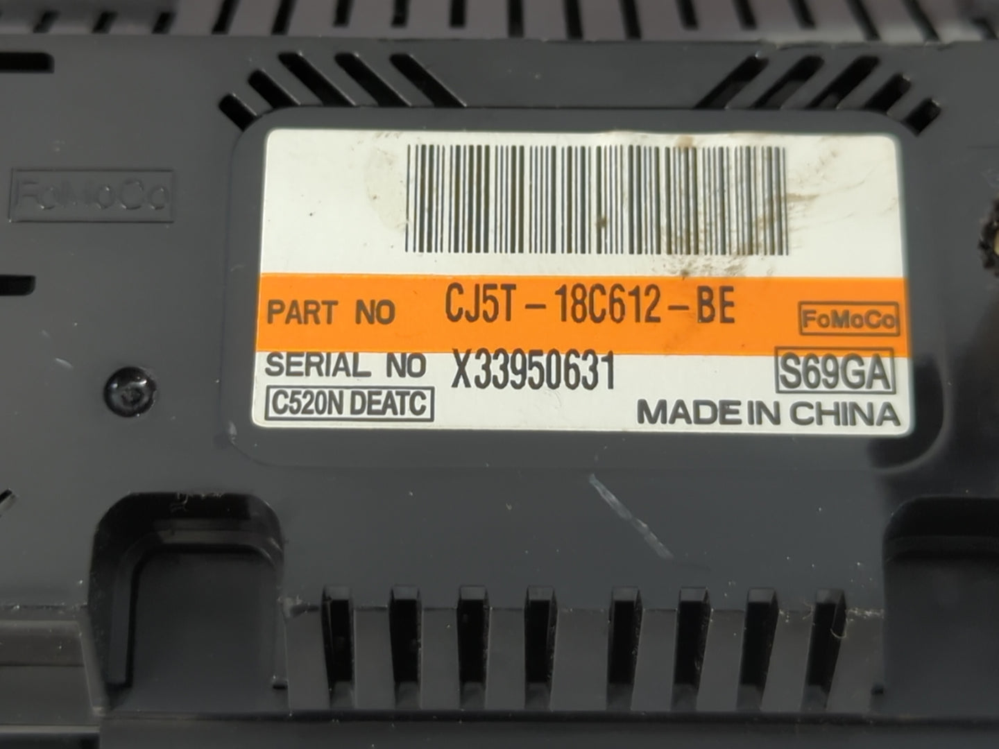 2015-2016 Ford Escape Climate Control Module Temperature AC/Heater Replacement P/N:CJ5T-18C612-BE Fits Fits 2015 2016 OEM Us