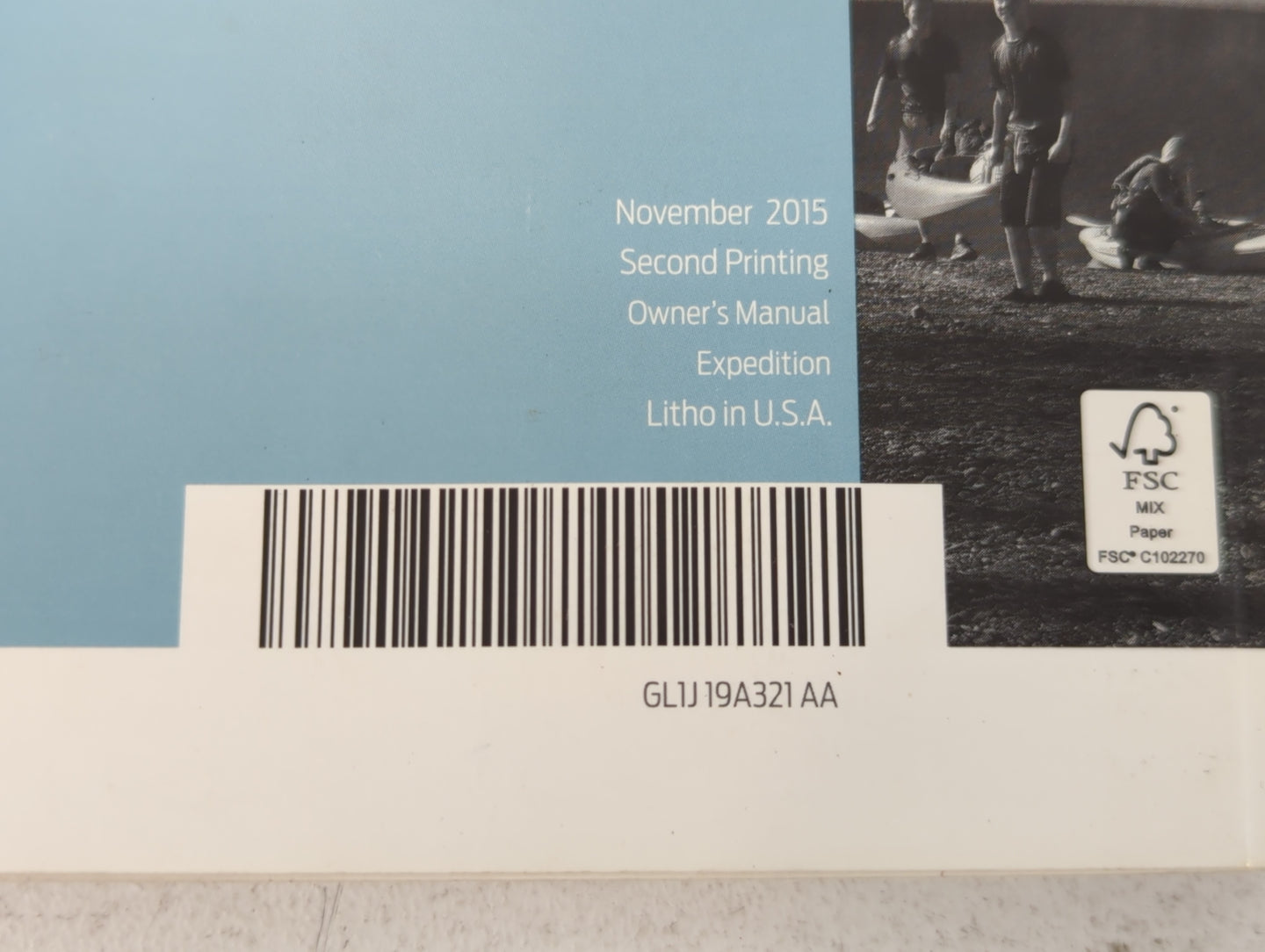 2016 Ford Expedition Owners Manual Book Guide P/N:GL1J 19A321 AA OEM Used Auto Parts - Oemusedautoparts1.com